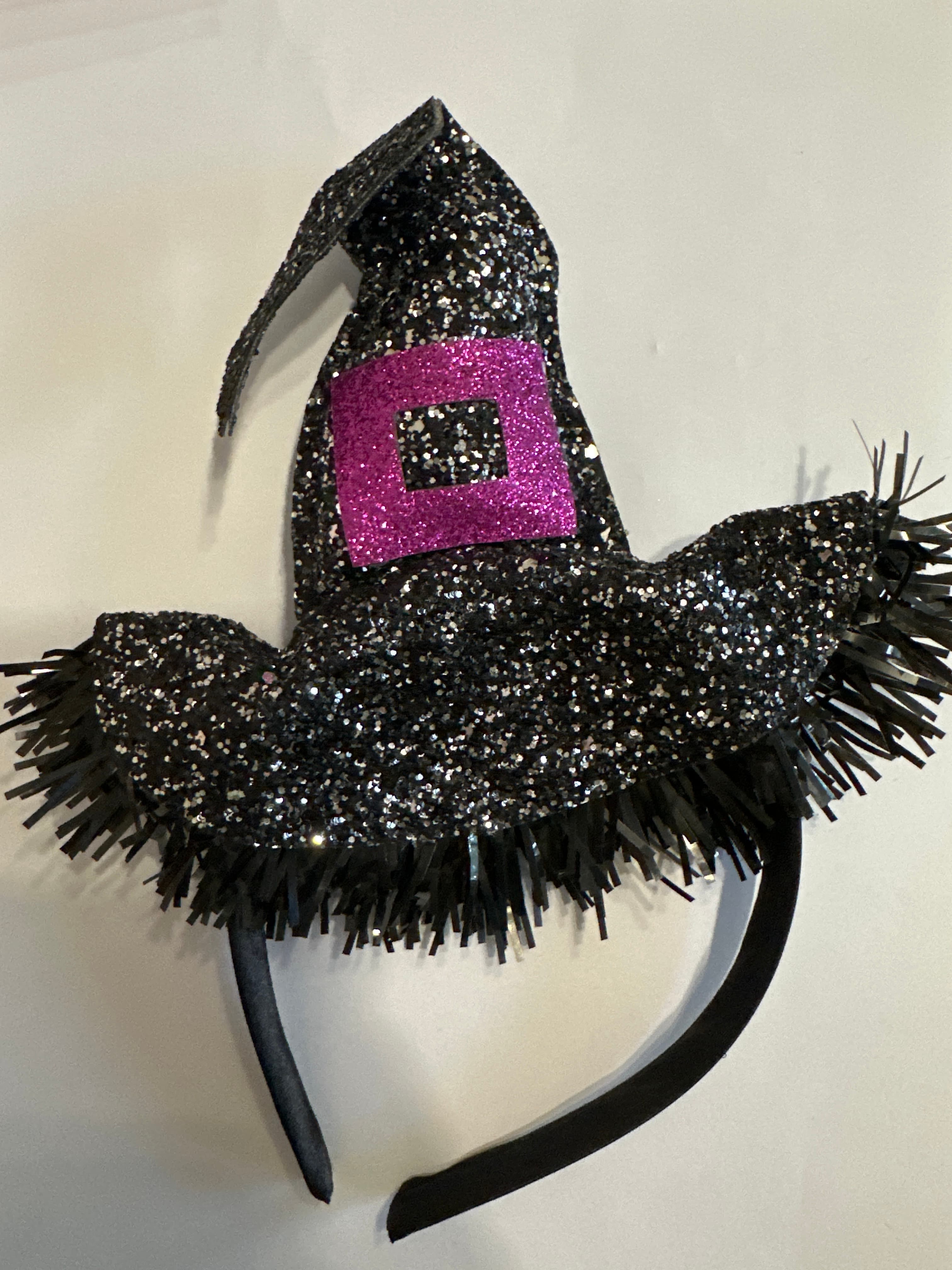 Witch Black Glitter Headband  - Image 1