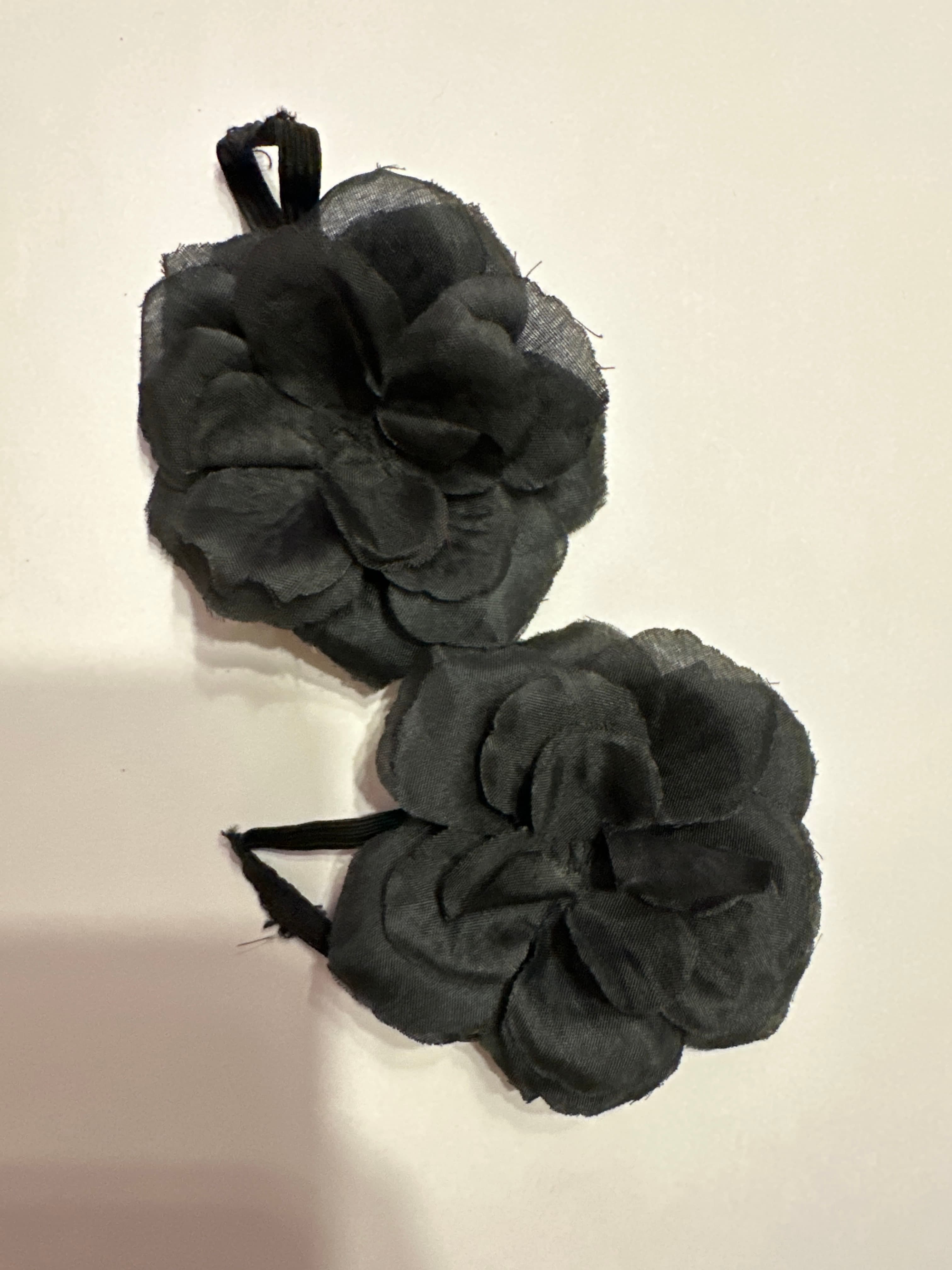 Black Flower Hair Bobble