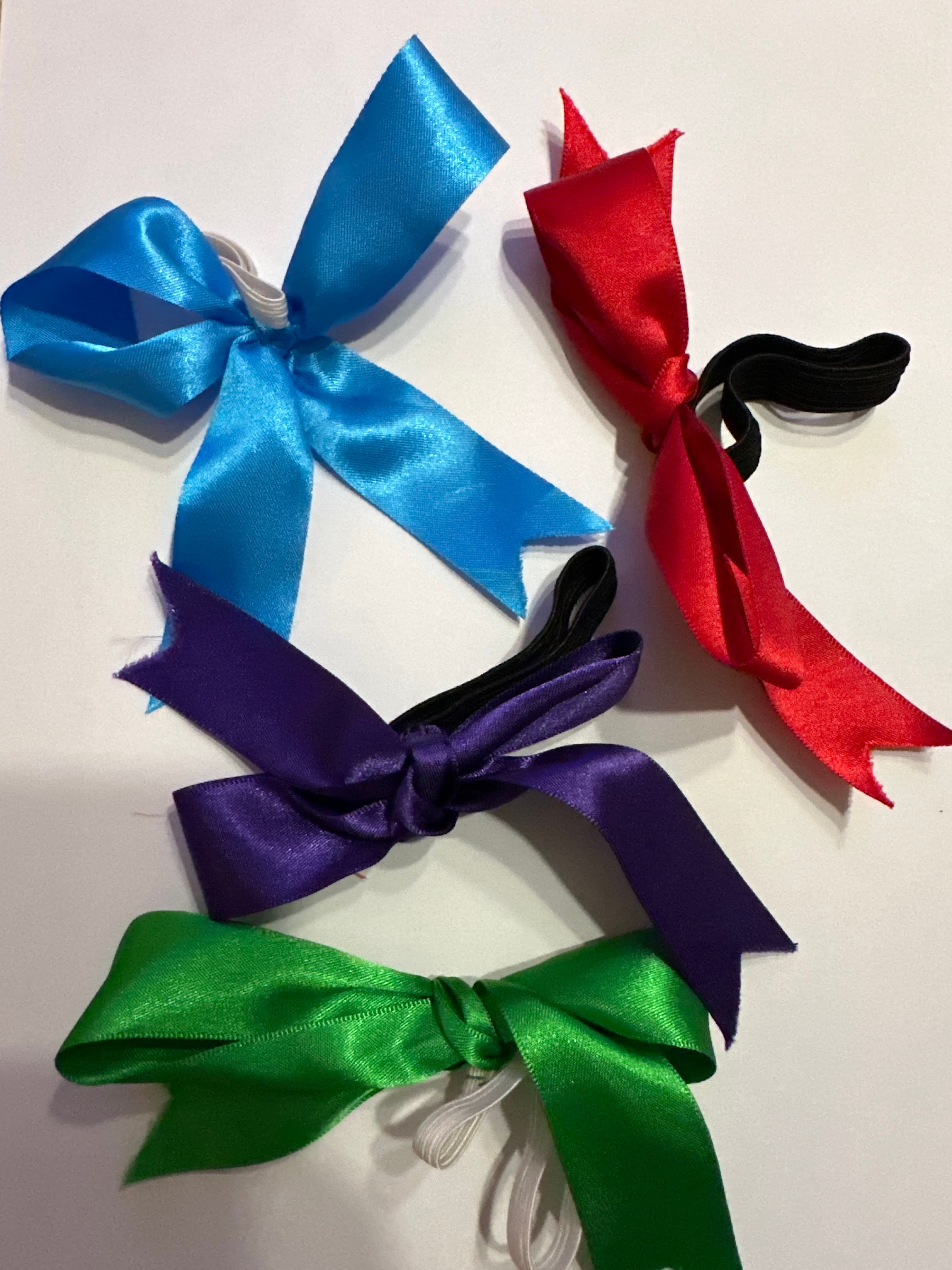 Ribbon Hair Bow Bobble - Image 1