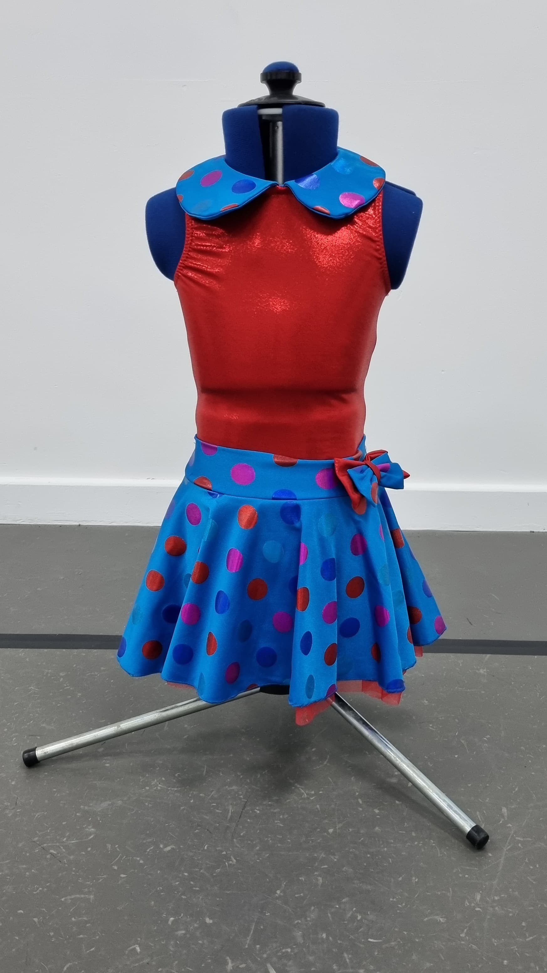 Polka Dot Collared Dress (Various Colours) thumbnail 2