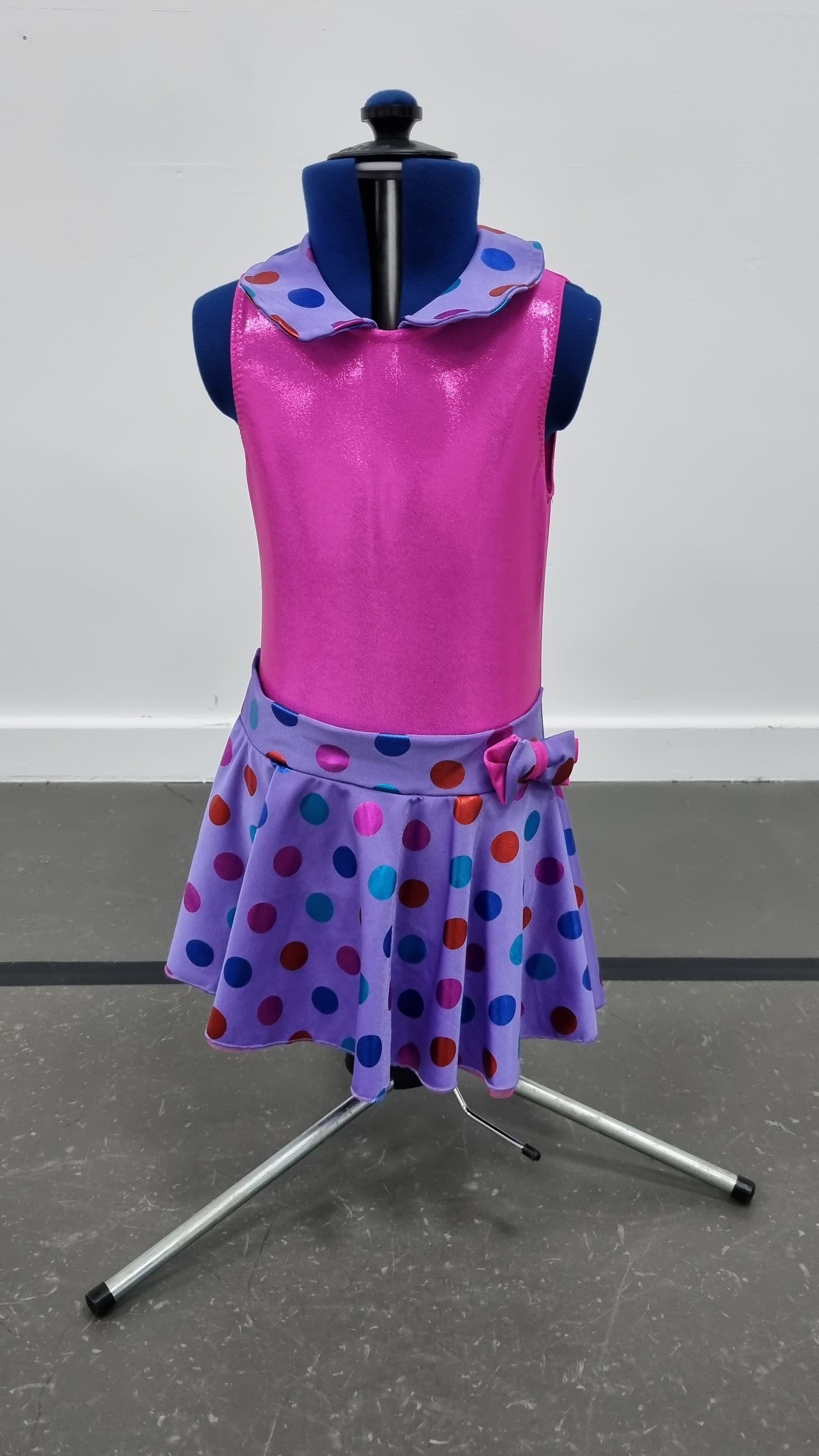 Polka Dot Collared Dress (Various Colours) thumbnail 3