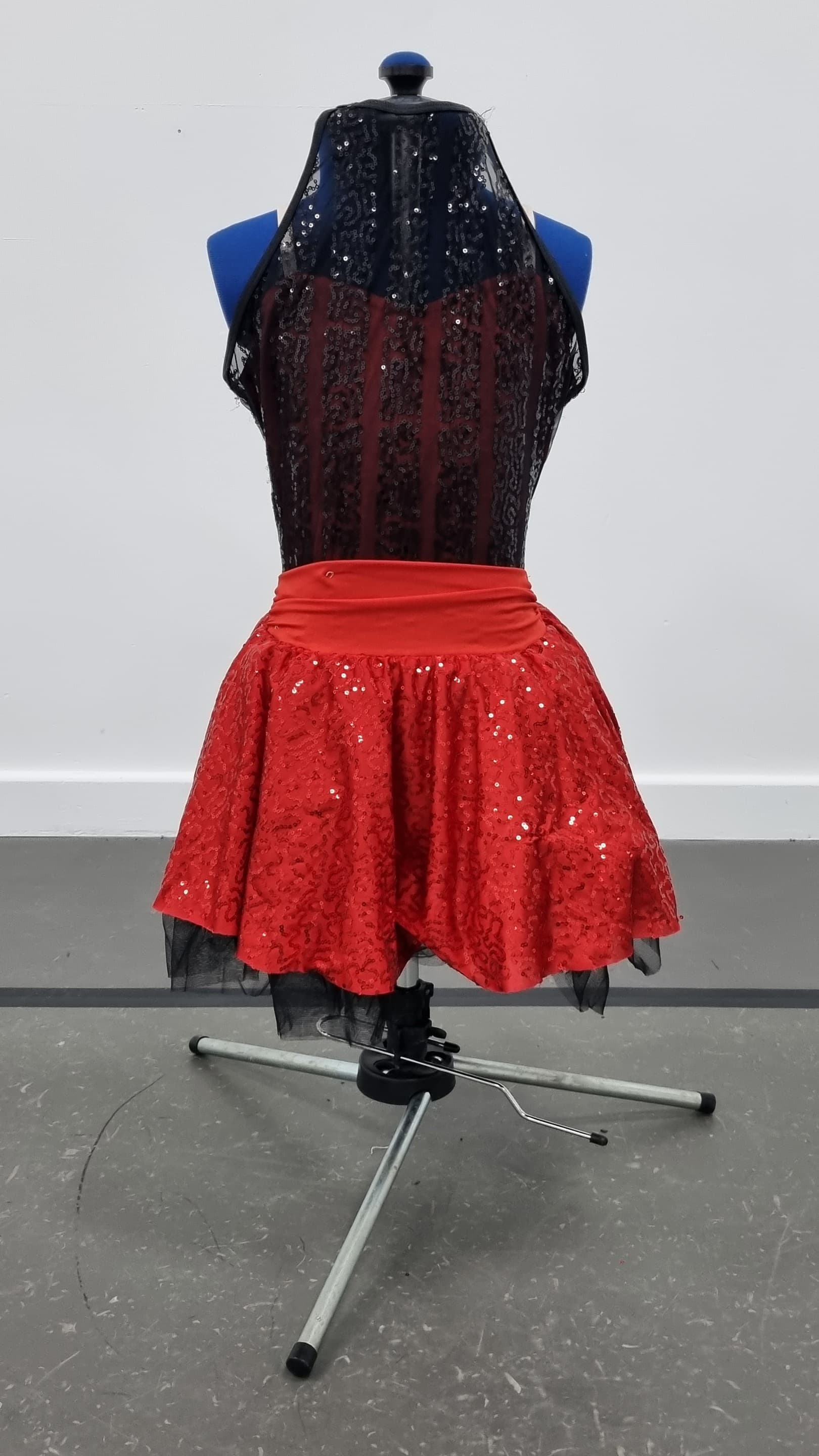 1st Position Black High Neck Dress