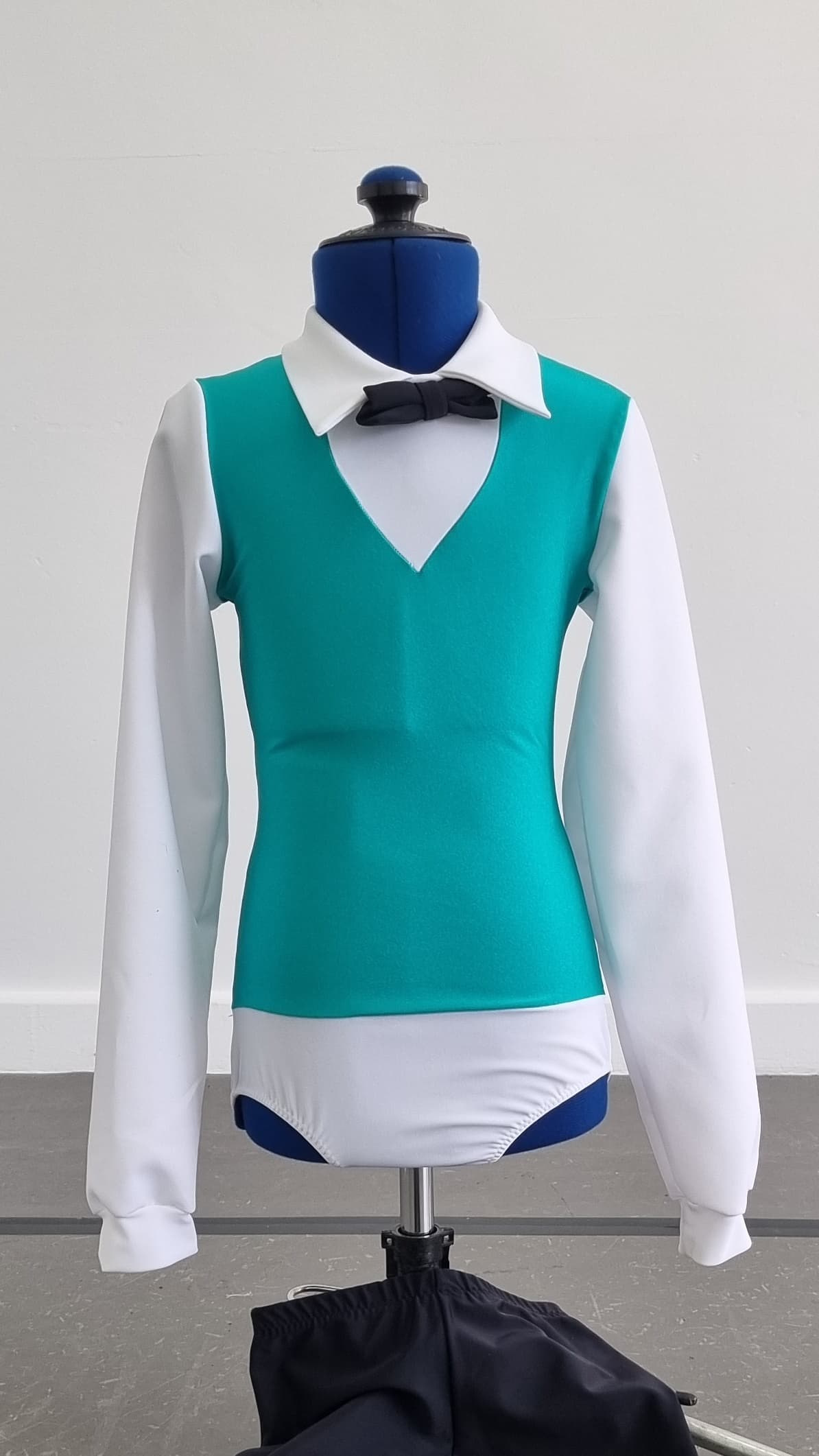 Waiters White Collared Leotard - Image 1