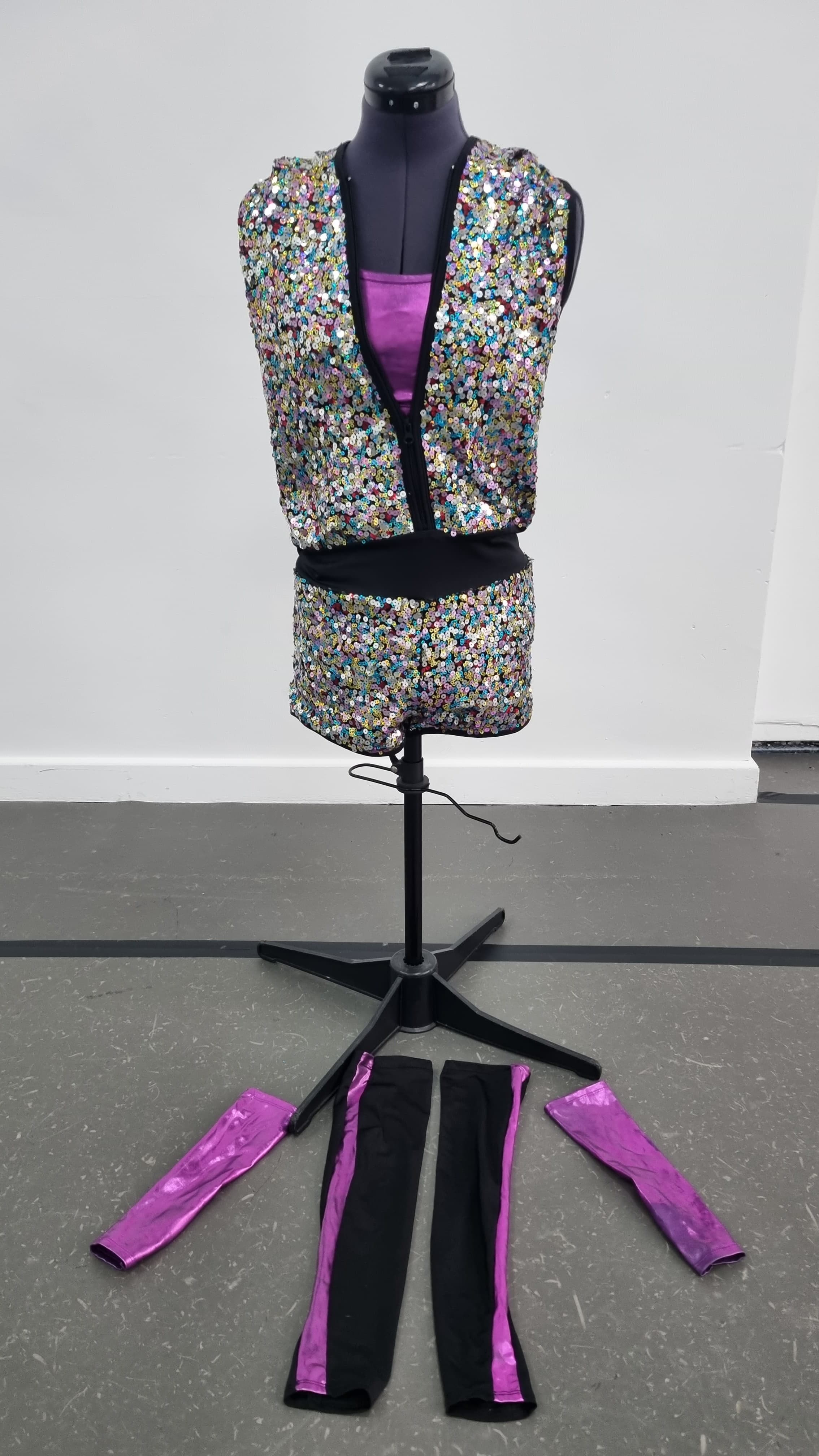 IDS Sequin Hooded Playsuit  - Image 1