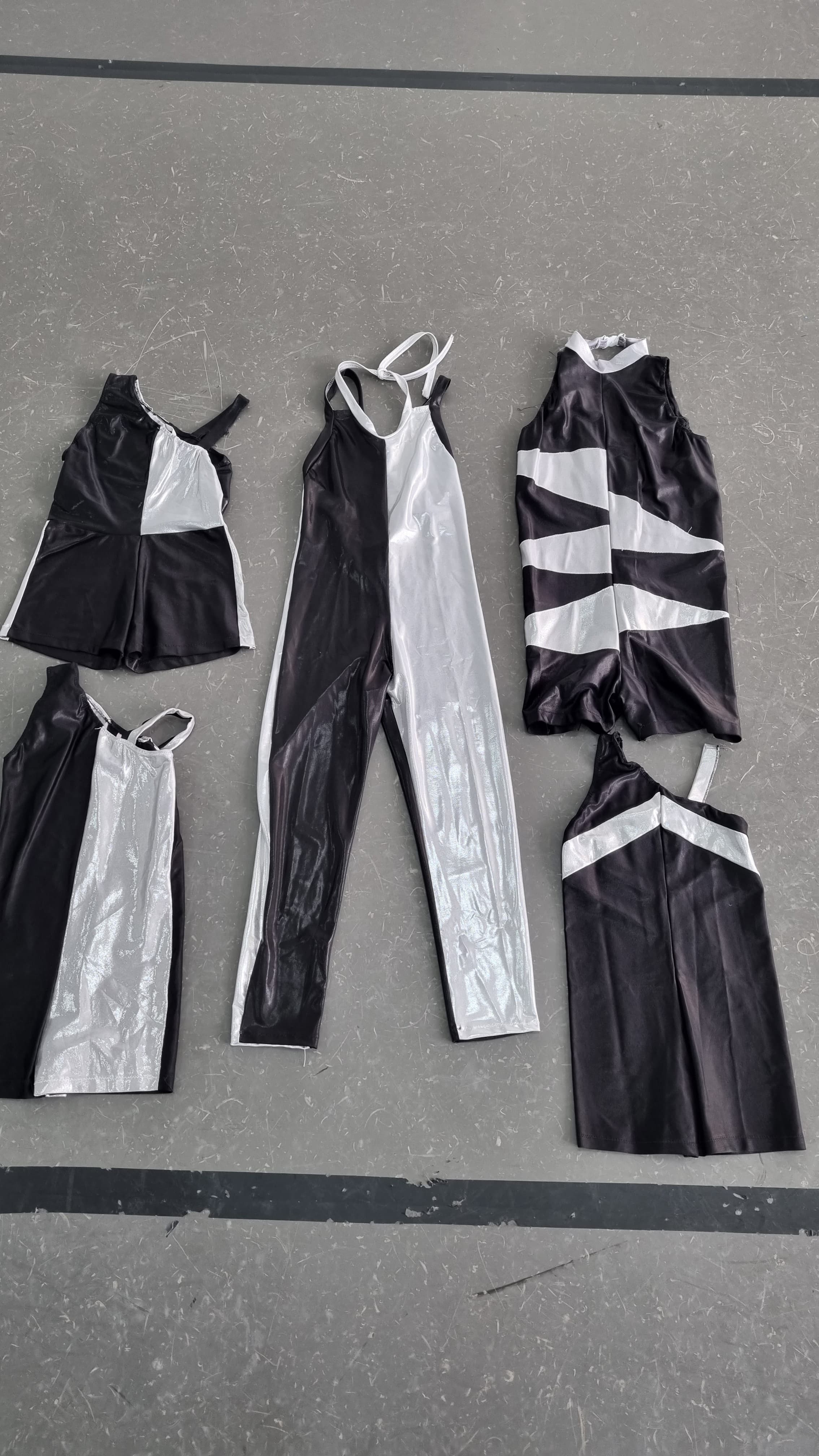 Metallic Silver Unitards (Mismatched) thumbnail 2