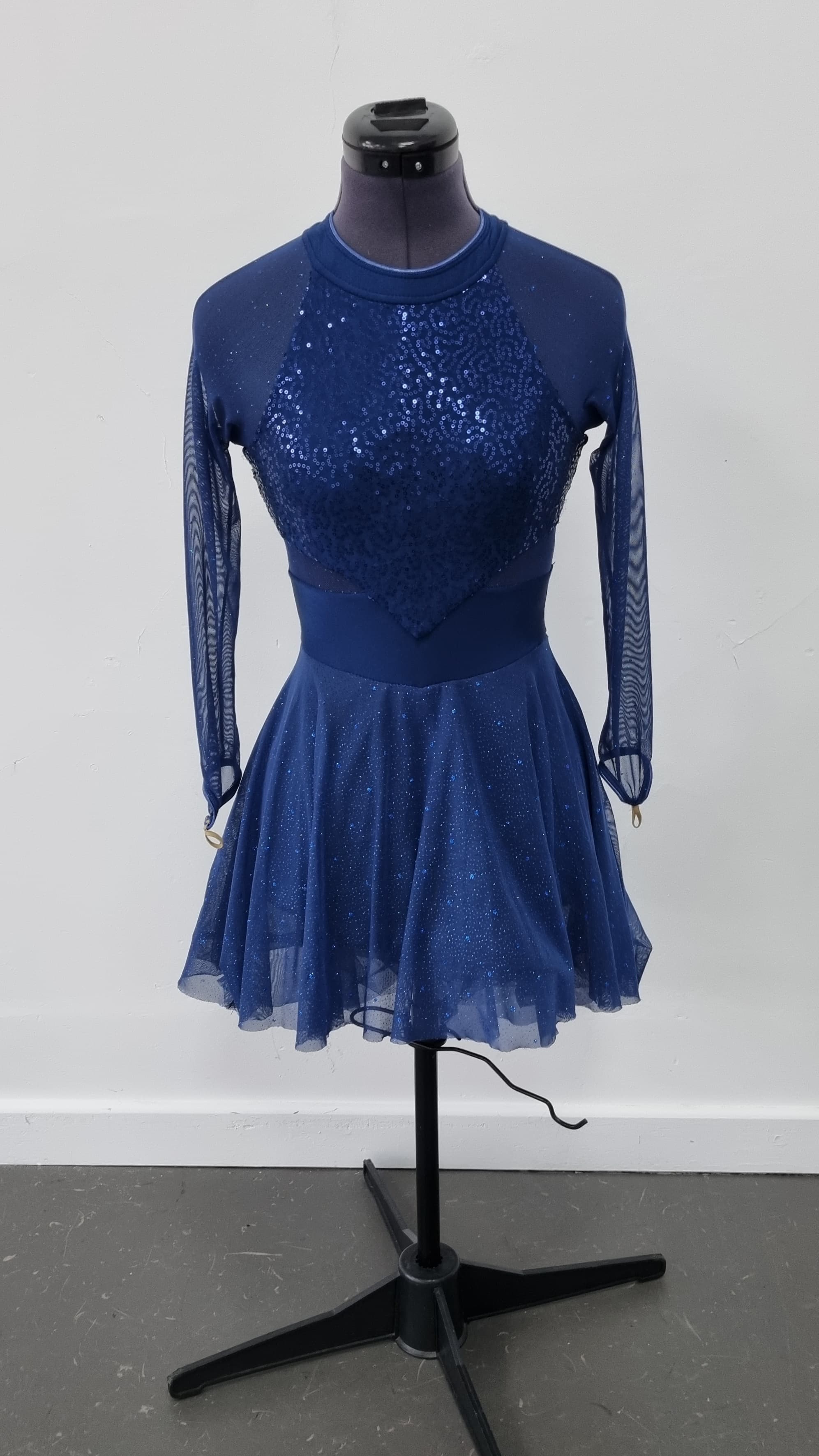 Revolution Navy Sequin Dress thumbnail 3