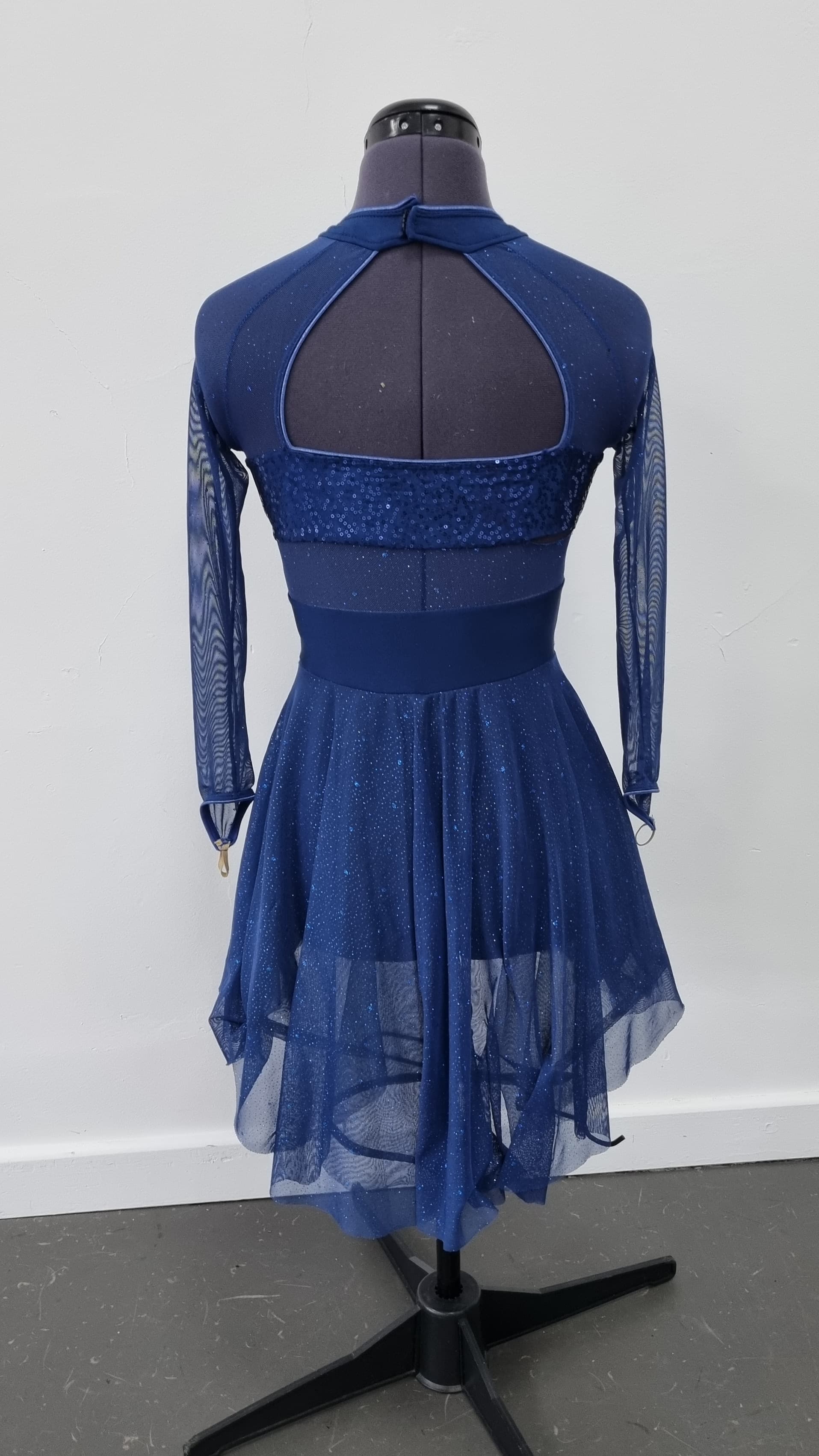 Revolution Navy Sequin Dress thumbnail 4