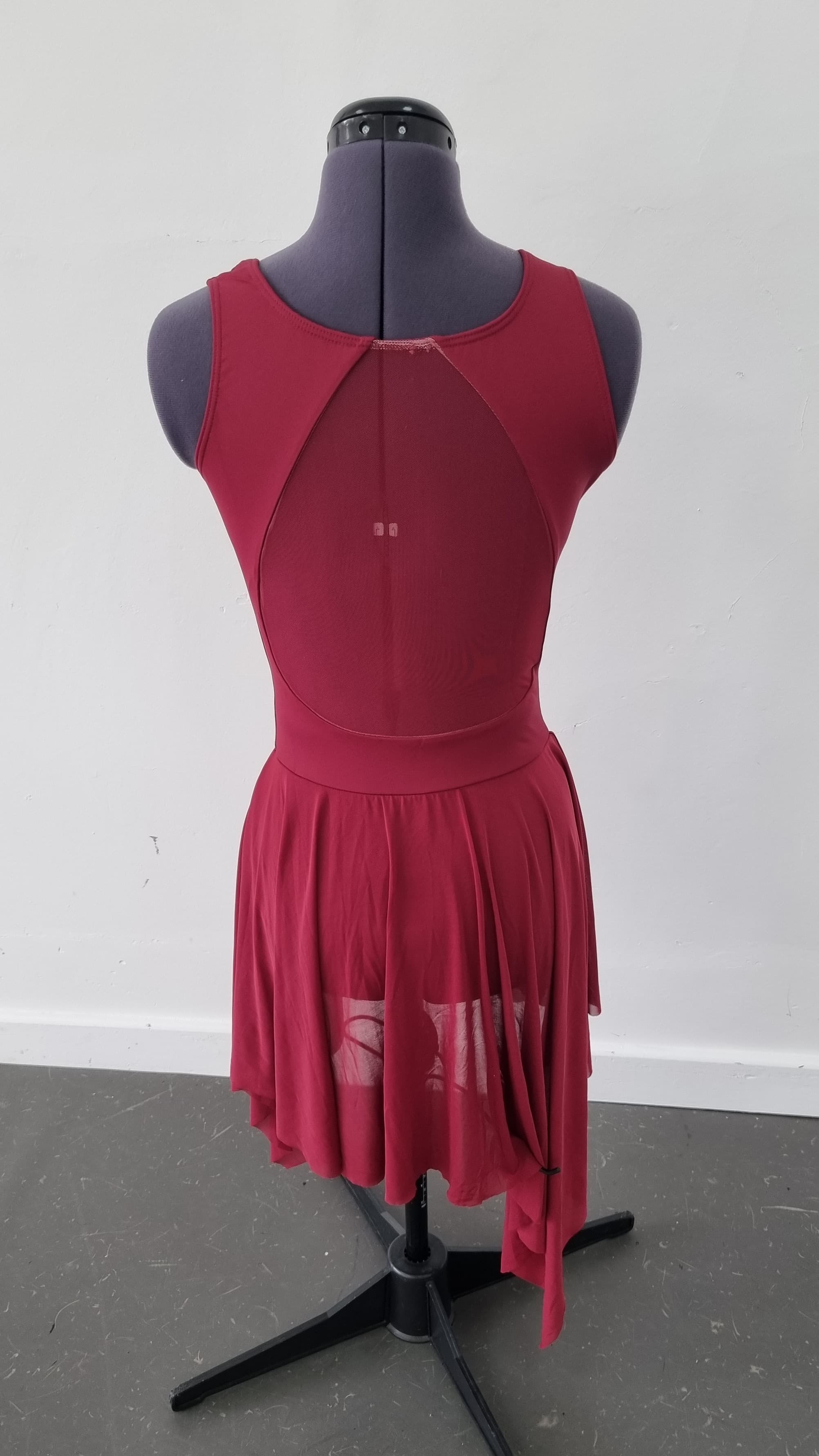 Revolution Drape Maroon Dress thumbnail 4