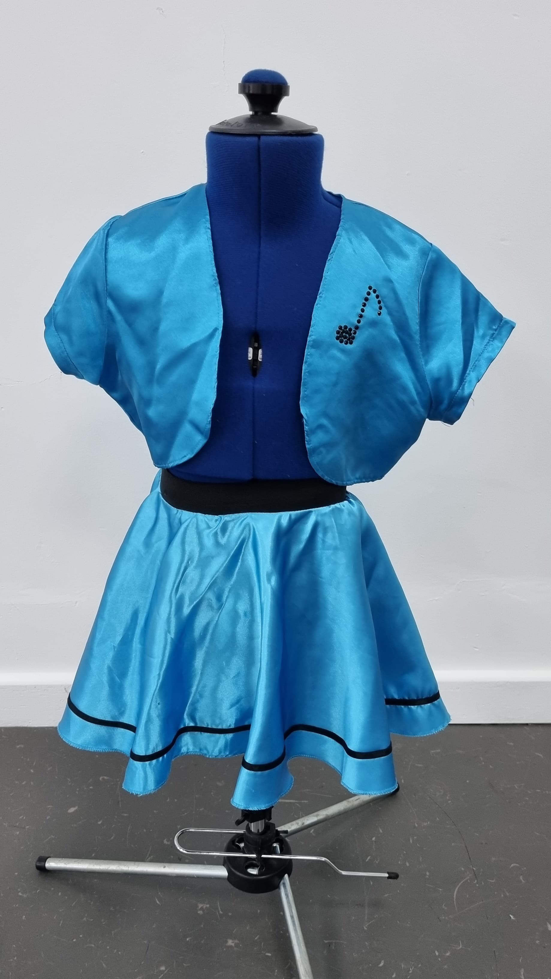 Rock n Roll Satin Skirt, Leotard & Jacket Set thumbnail 2