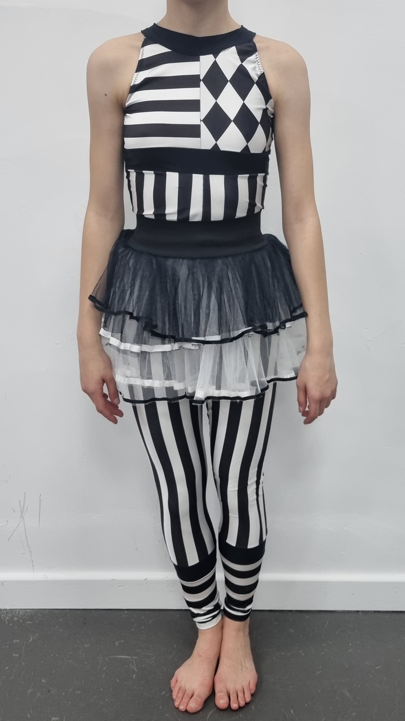 Black and White Patterned Assorted Catsuit thumbnail 3