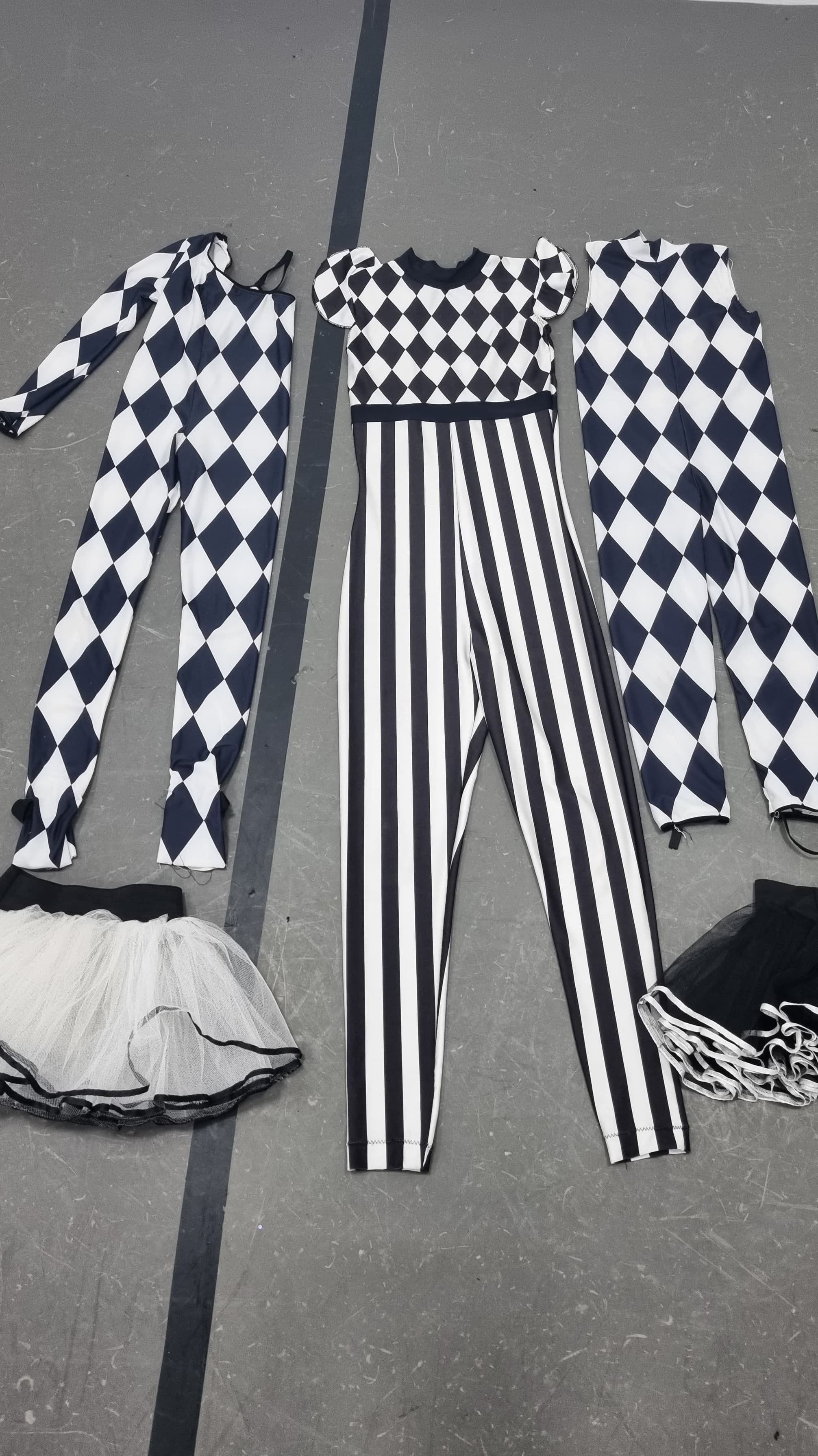 Black and White Patterned Assorted Catsuit thumbnail 4