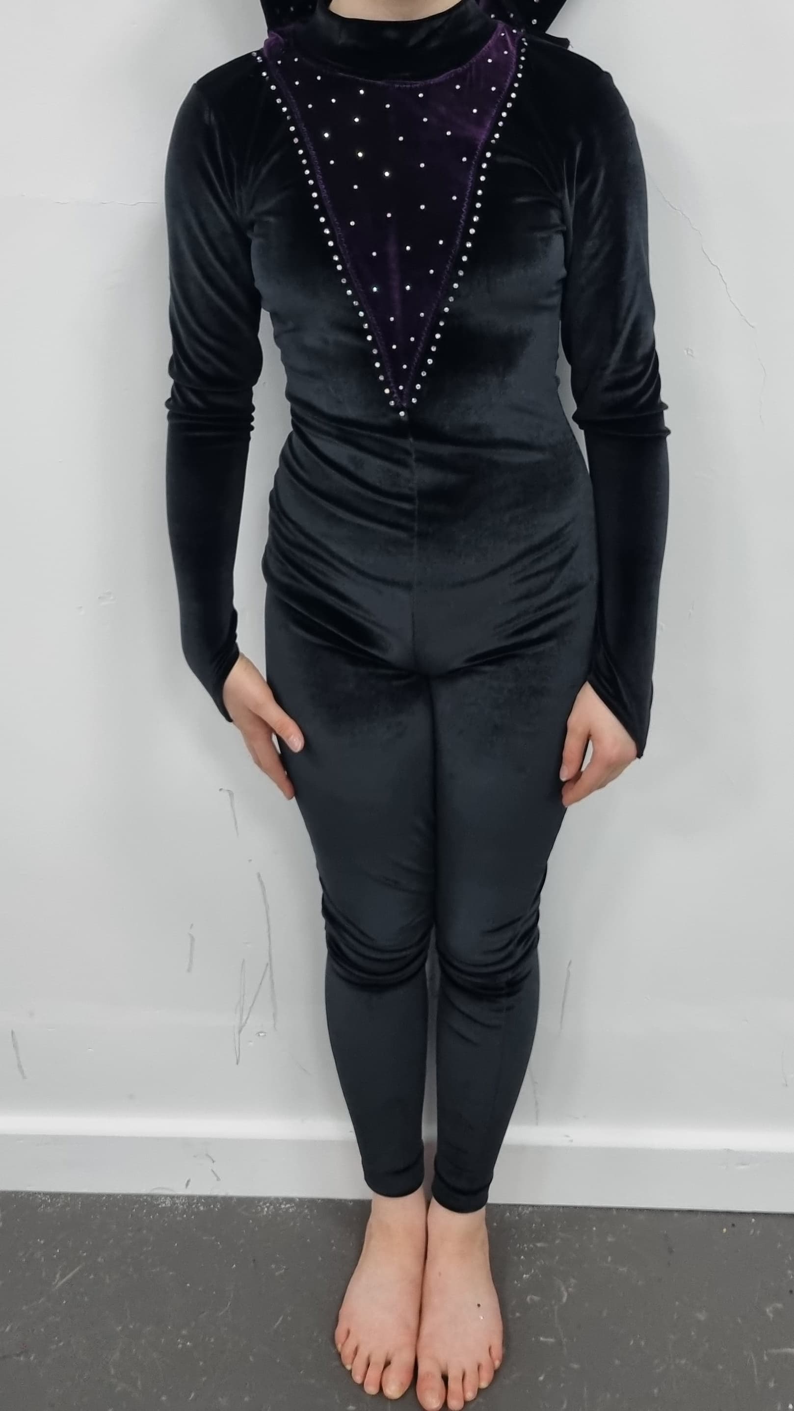 Sleeping Beauty Maleficent Black Catsuit thumbnail 3