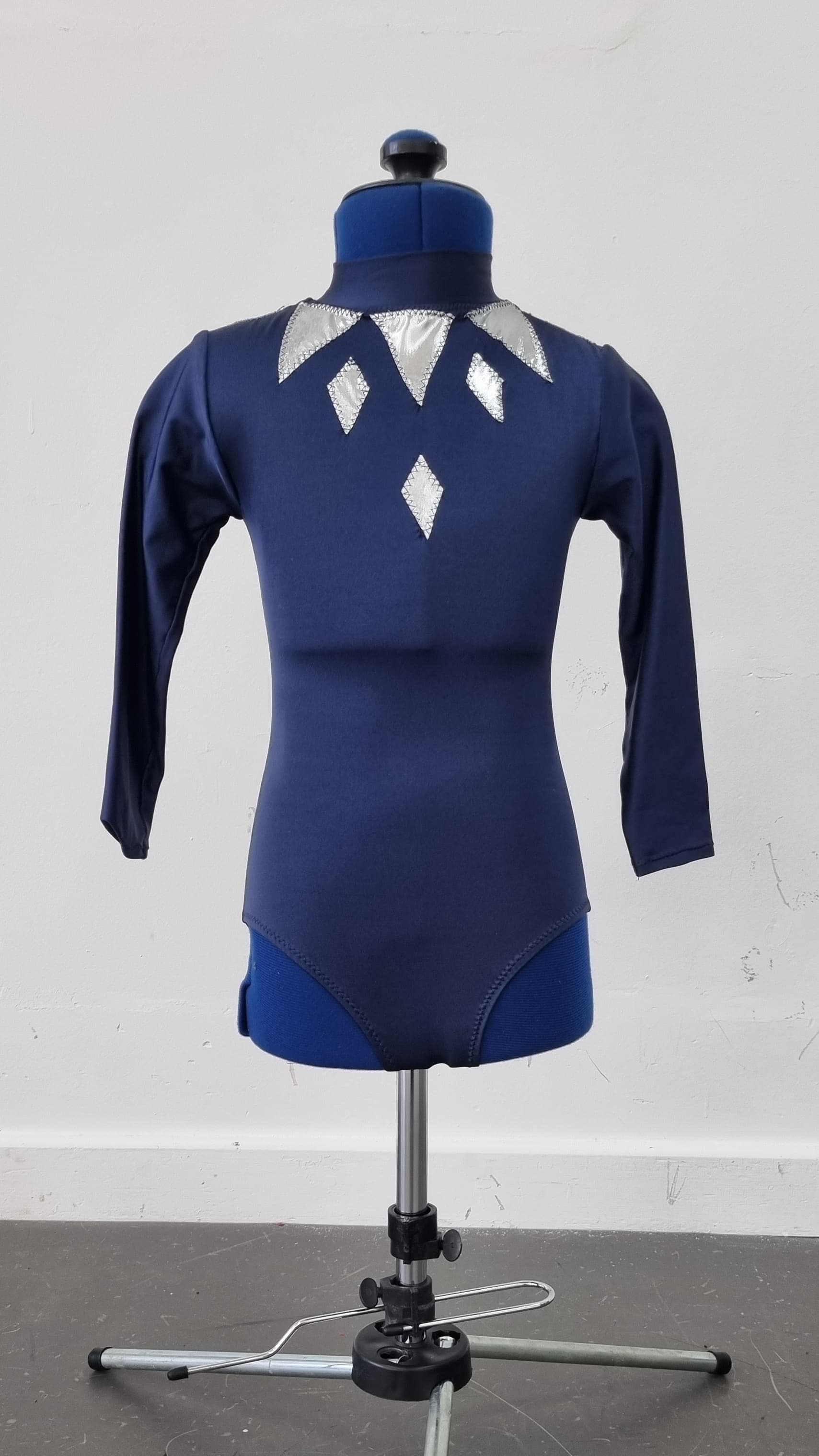 Navy Long Sleeved Leotard and Skirt Set thumbnail 2