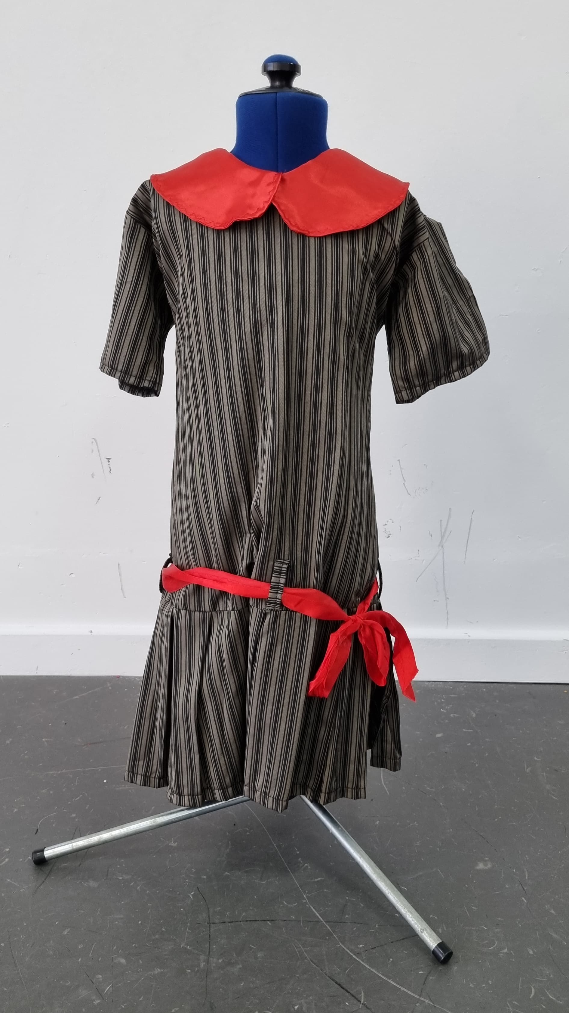 Brown Stripe Drop Waist Dress thumbnail 2