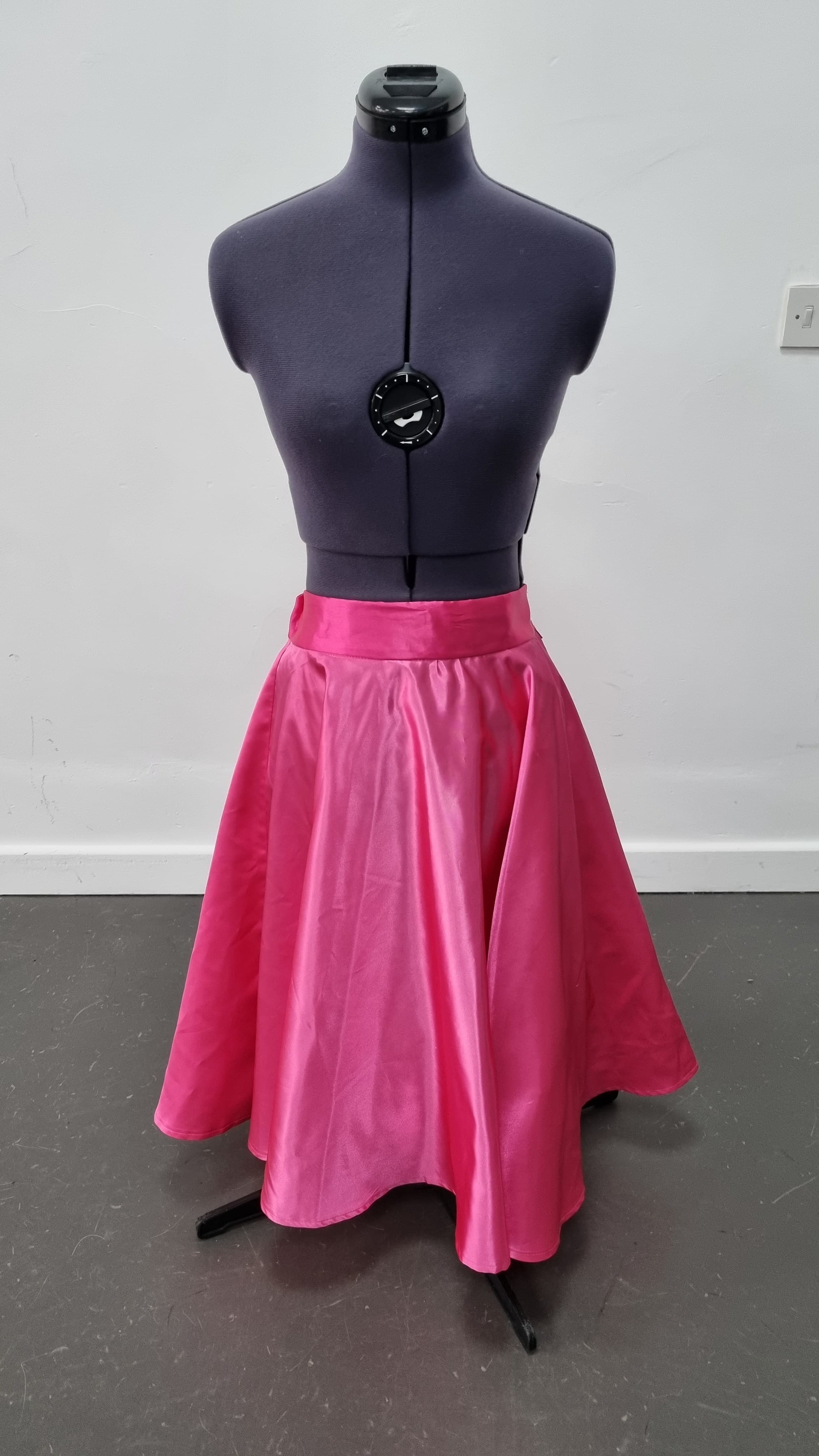IDS Rock n Roll Satin Skirt (Pink, Blue & Green) - Image 1