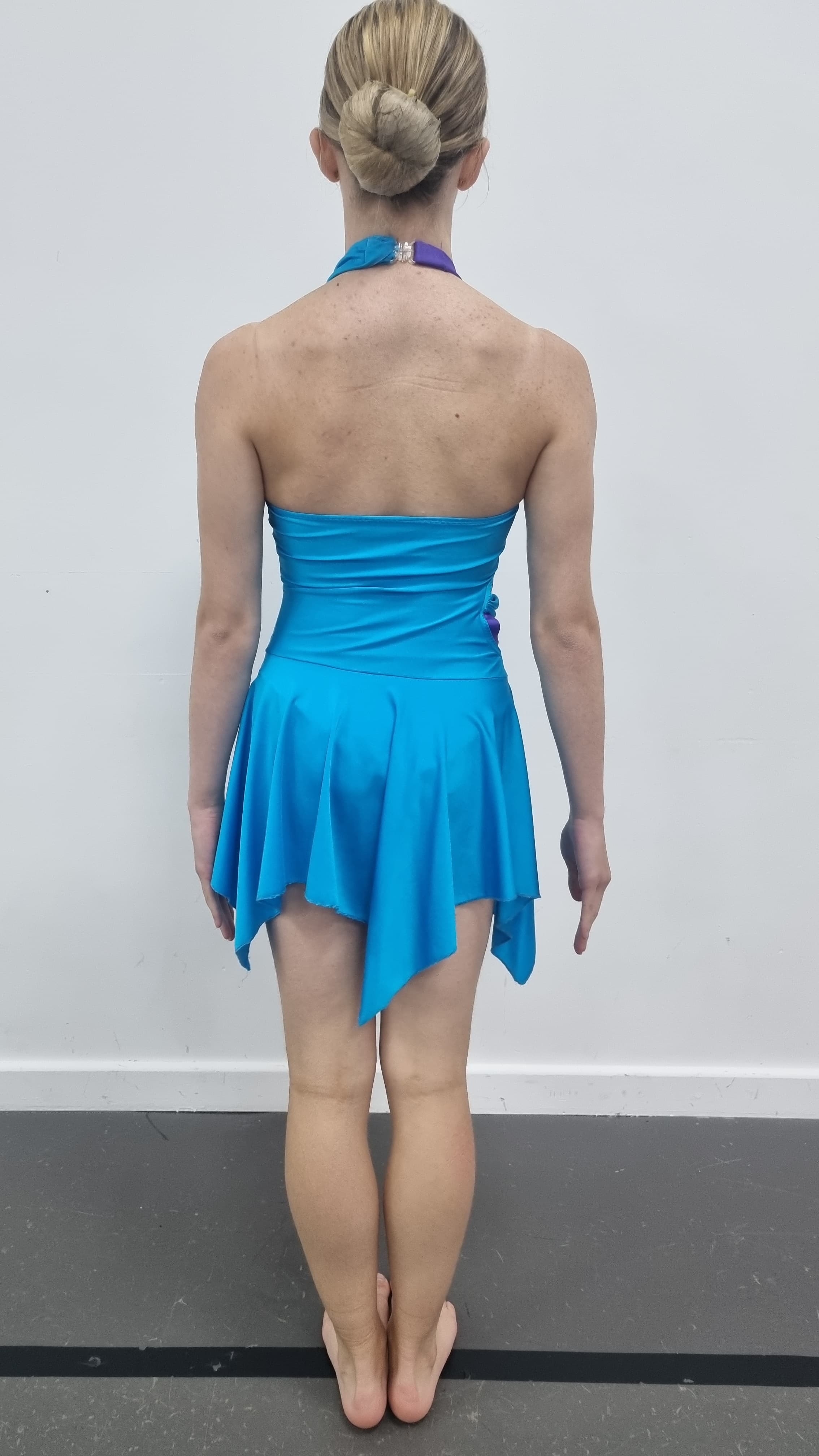 Running on Ice Halterneck Dress (Blue, Purple & Pink) thumbnail 2