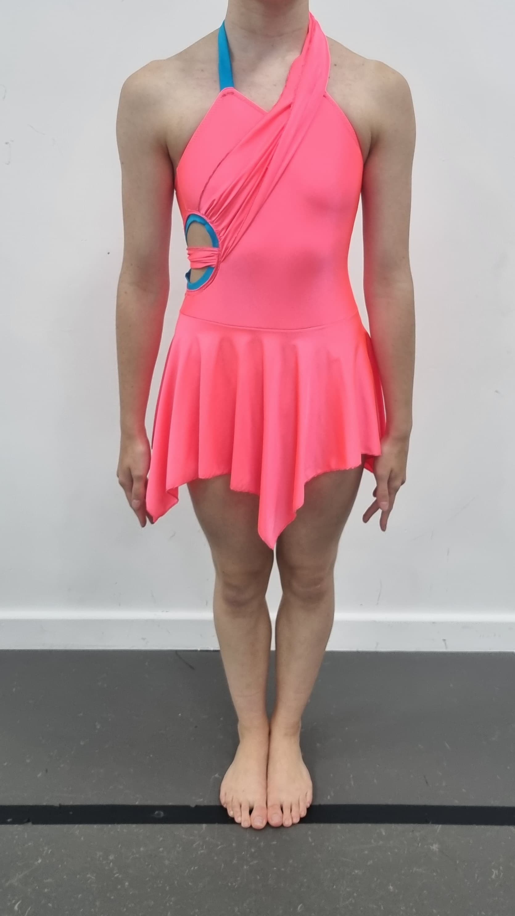 Running on Ice Halterneck Dress (Blue, Purple & Pink) thumbnail 3