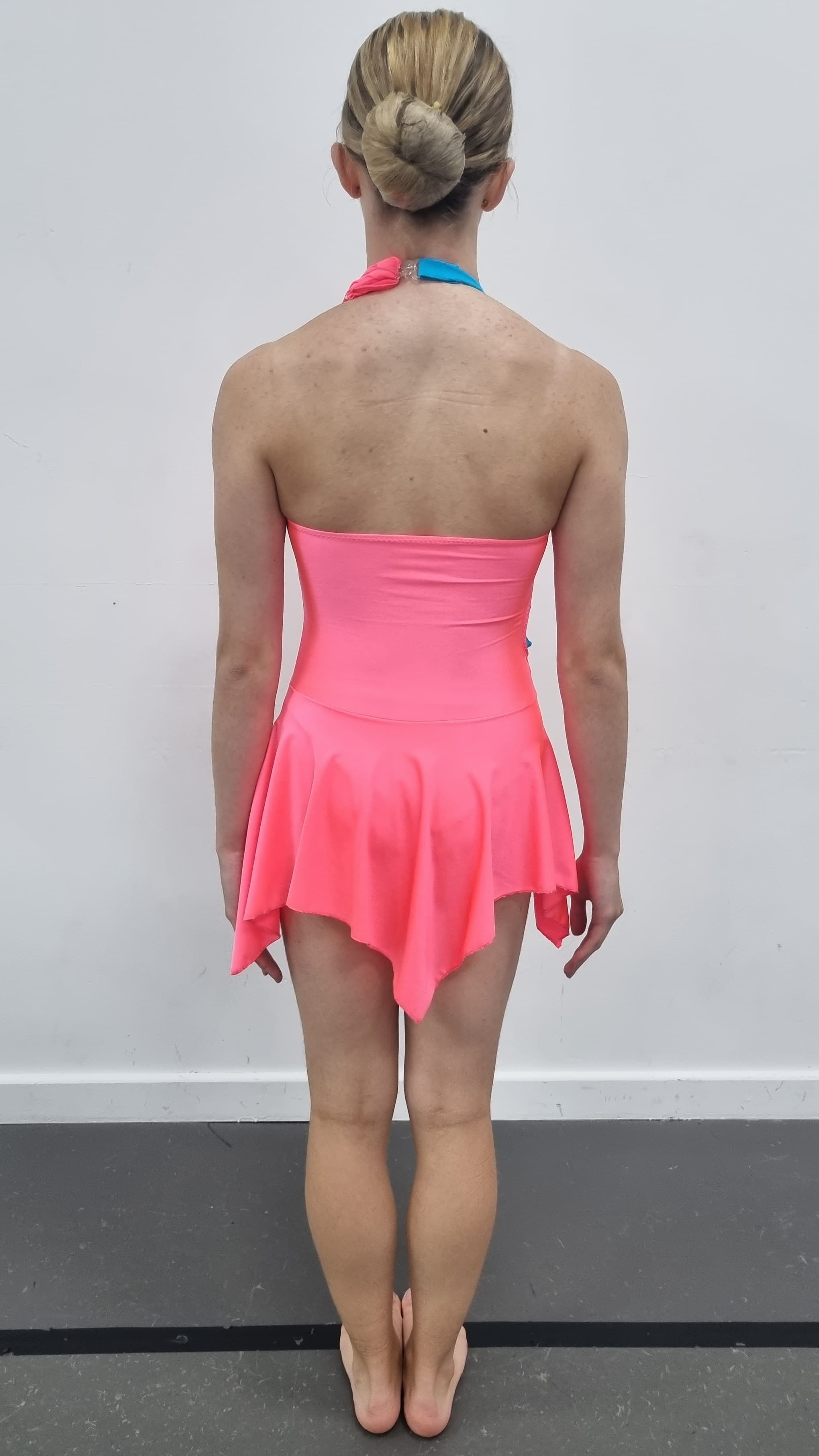 Running on Ice Halterneck Dress (Blue, Purple & Pink) thumbnail 4