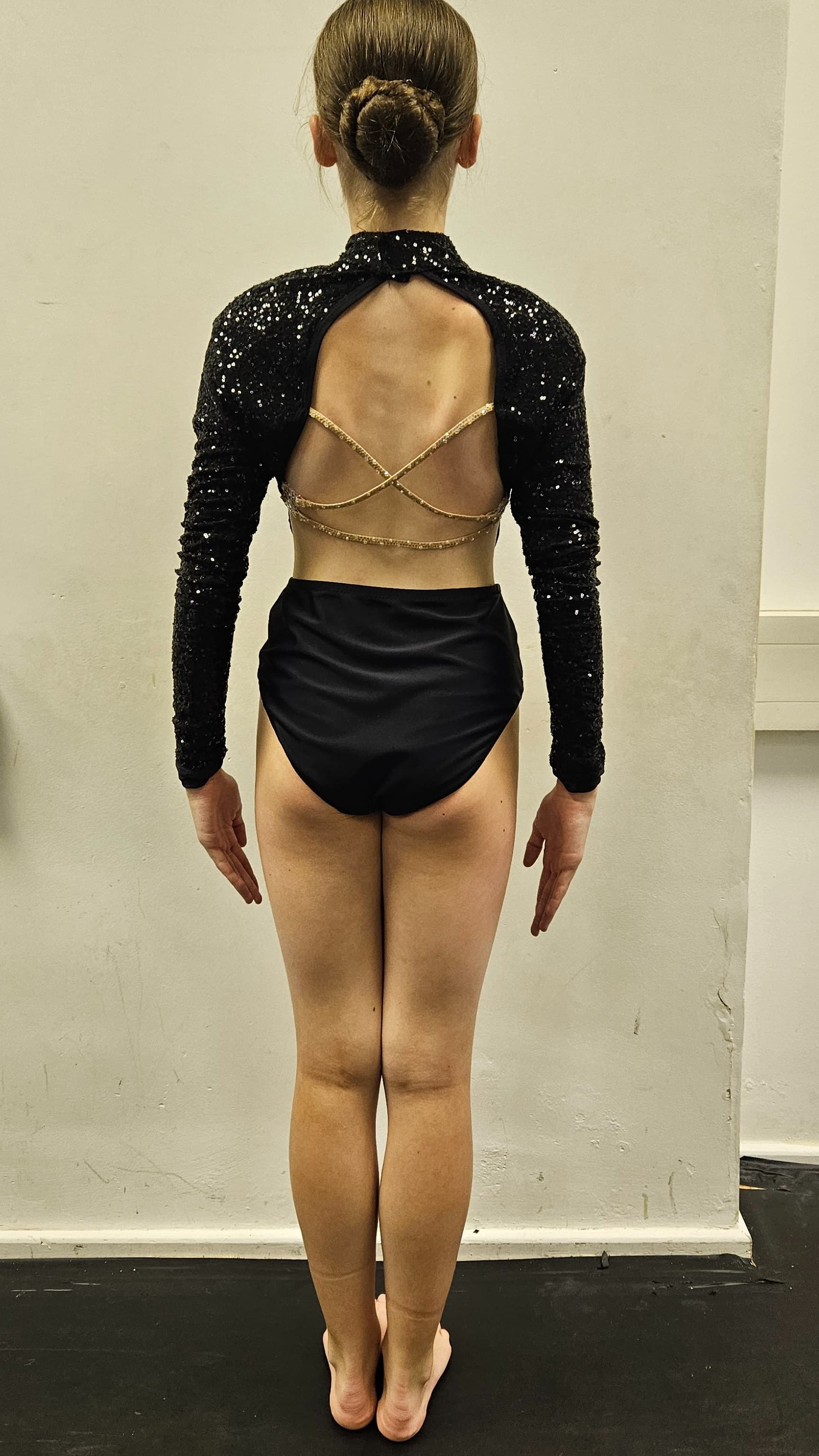 Bohemian Rhapsody Long Sleeve Backless Sequin Leotard thumbnail 4
