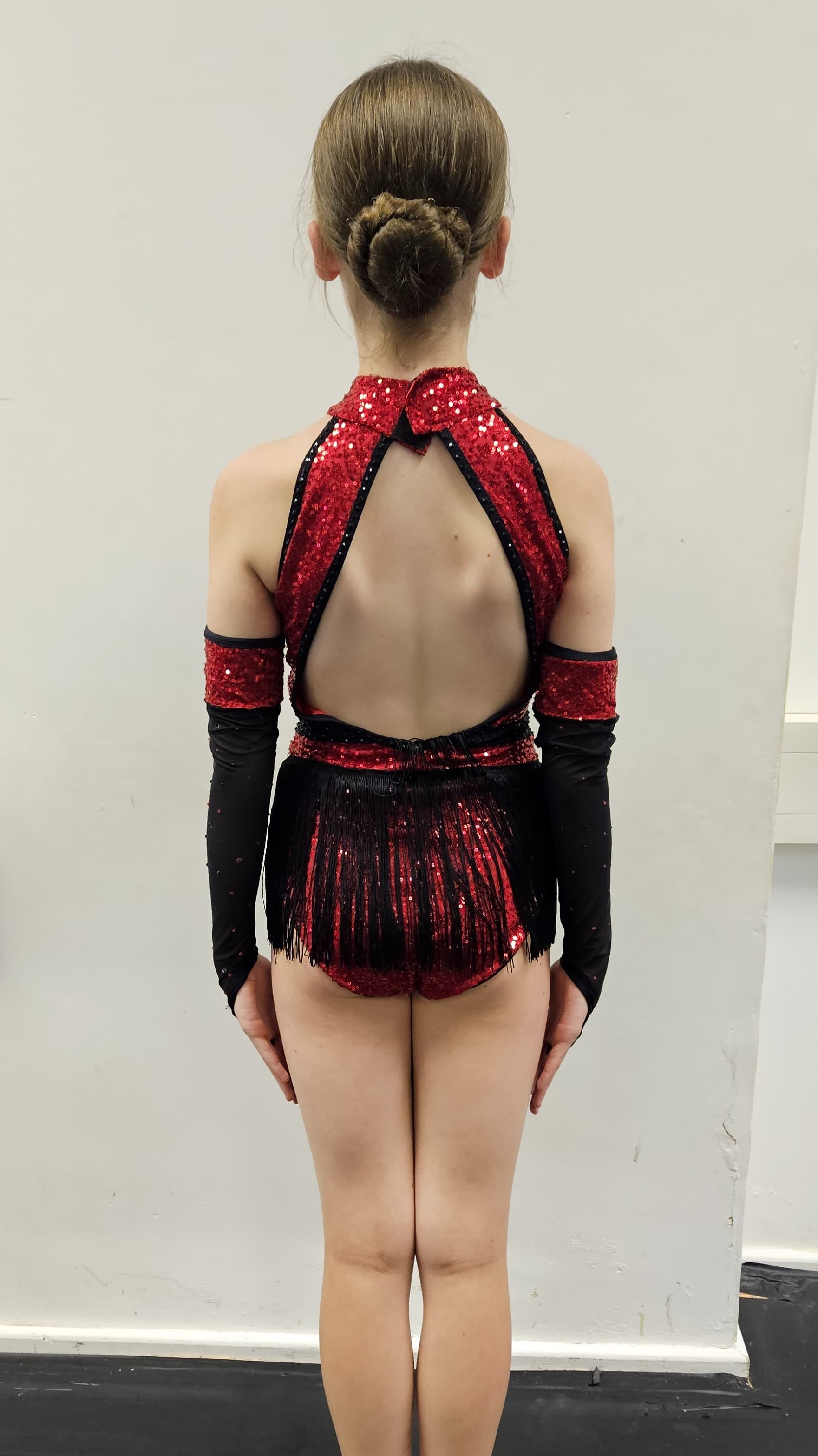 Da Beat Red Fringe Dress (Red & Black) thumbnail 4