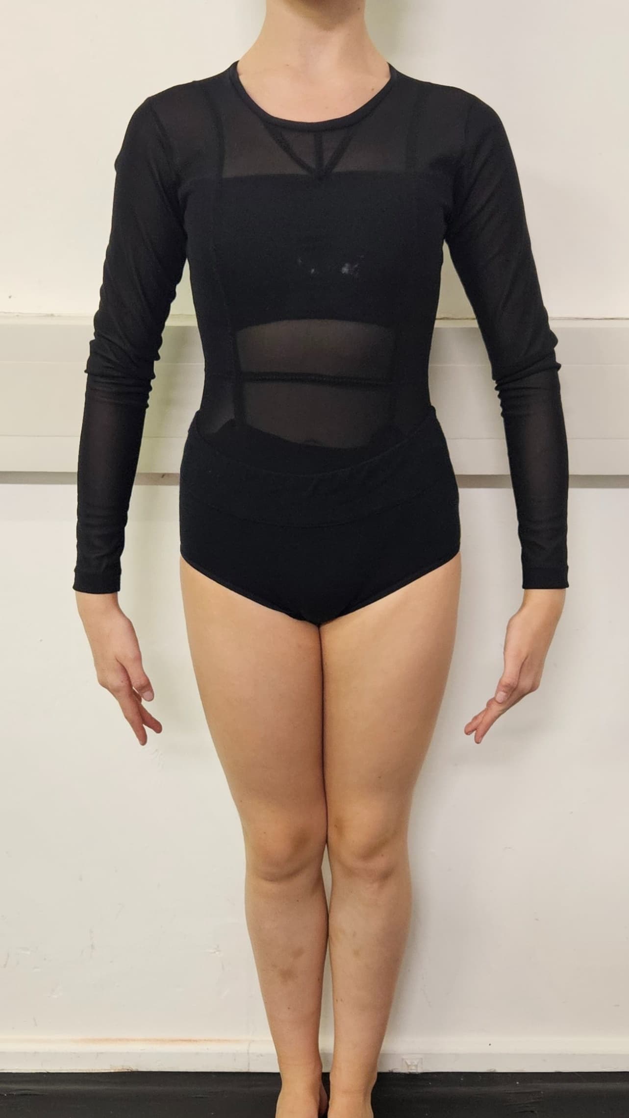 Black Mesh Contemporary Leotard thumbnail 3