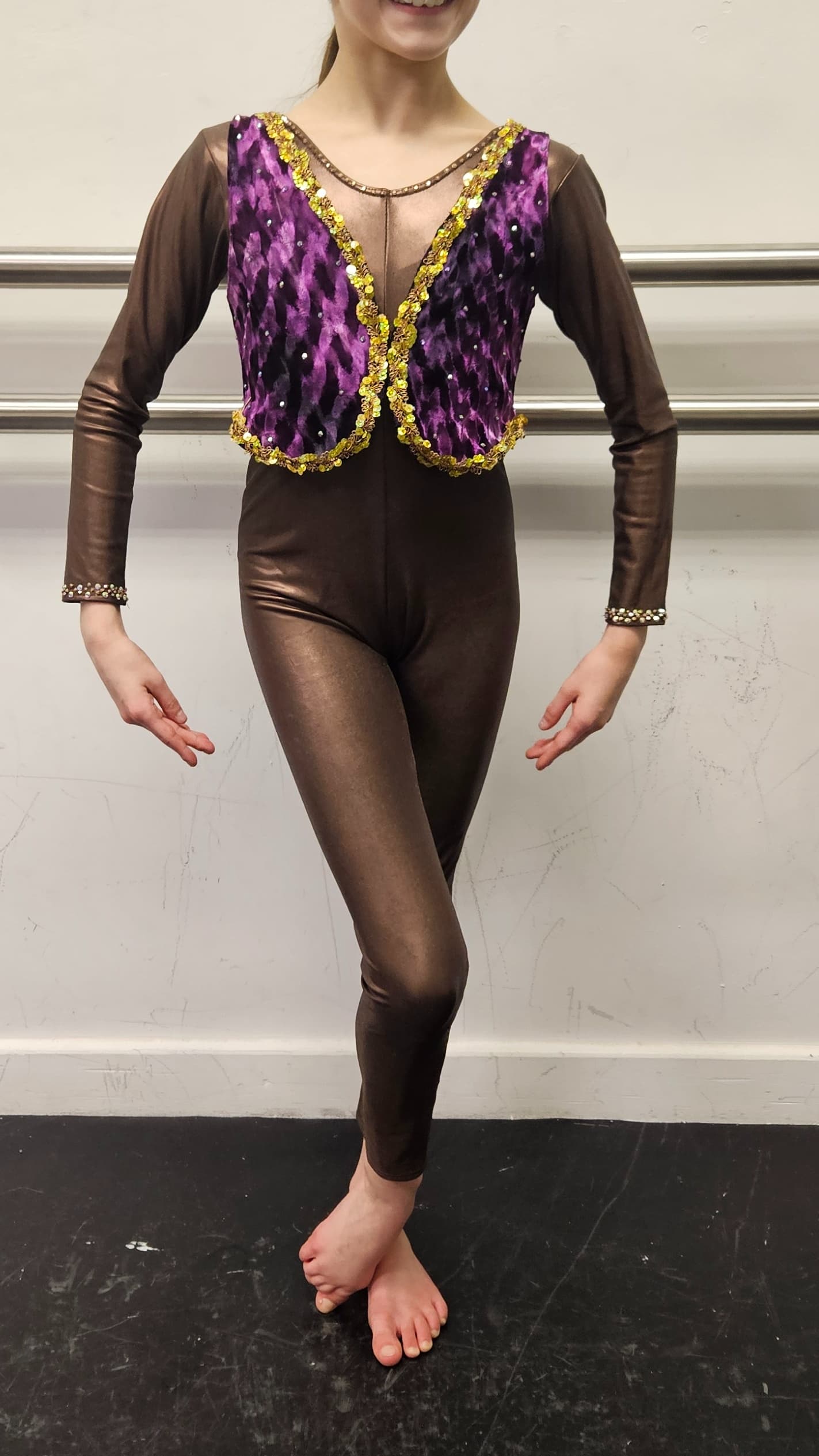 Cinderella Mouse / Dormouse Animal Brown Catsuit thumbnail 2