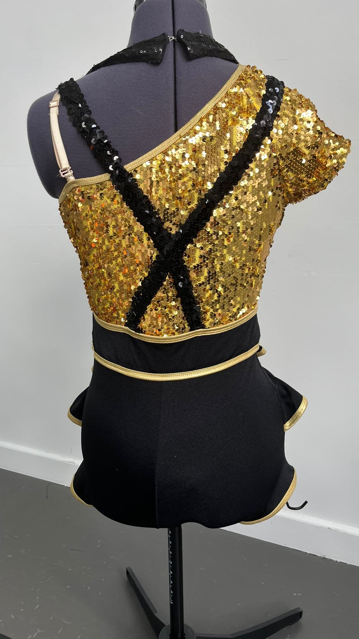 1st Position Gold Sequin Unitard thumbnail 3