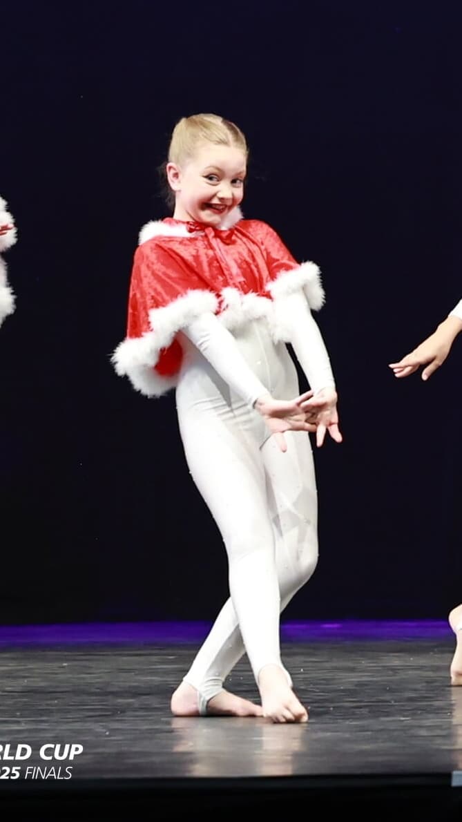 What’s This White Catsuit with Santa Shawl - Image 1