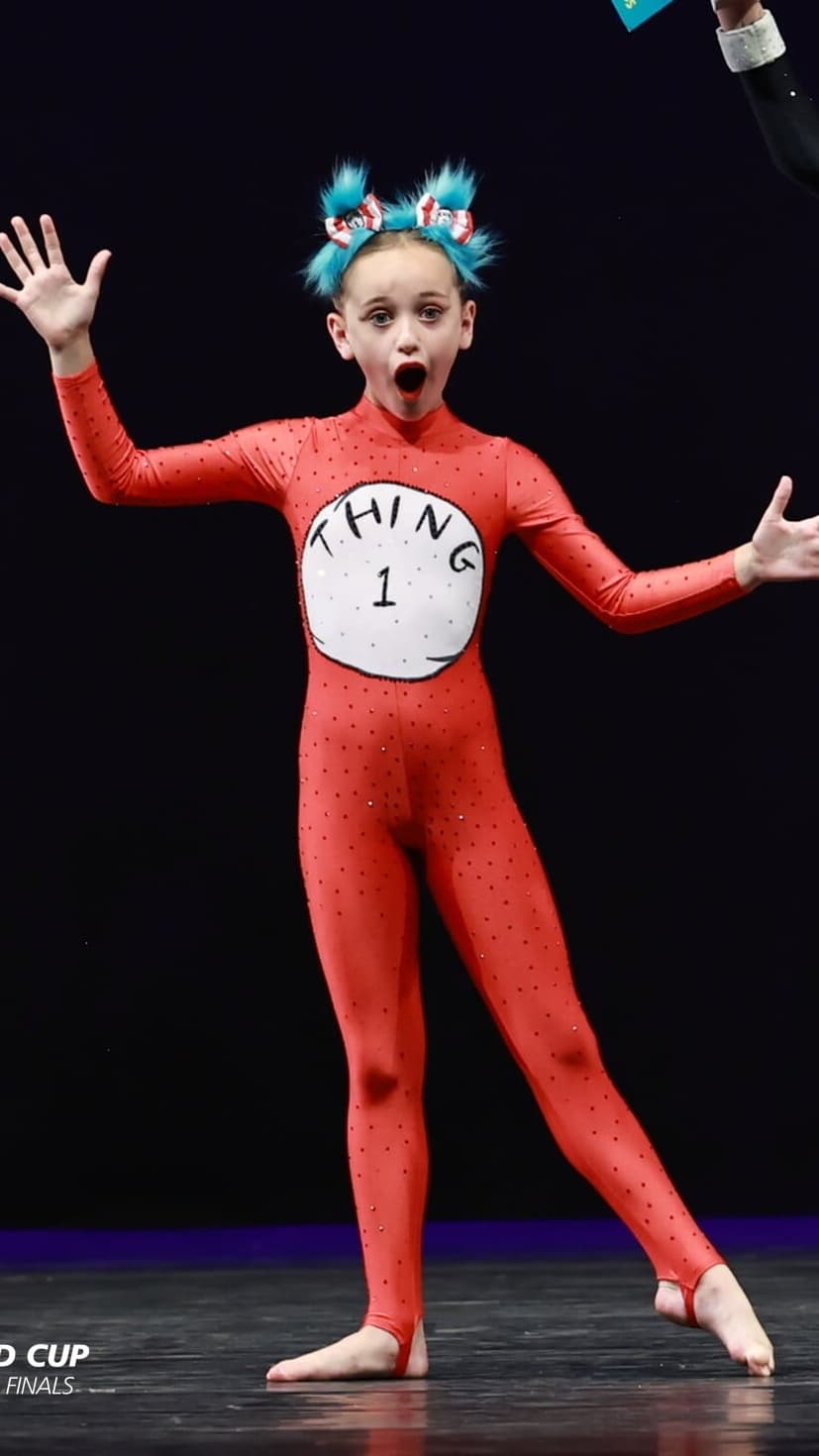 Cat in the Hat Thing 1 & 2 Red Catsuits - Image 1