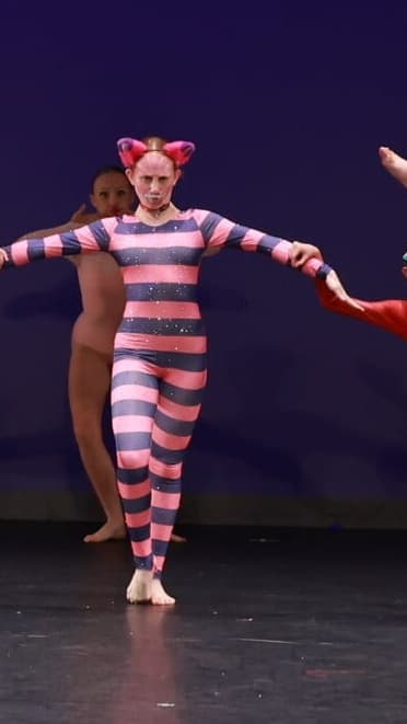 Alice in Wonderland Cheshire Cat Pink Catsuit thumbnail 2