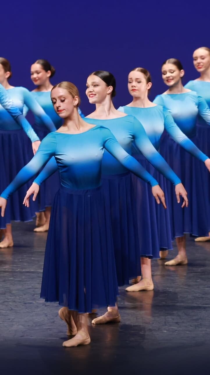Water Ombré Blue Leotard and Skirt thumbnail 2