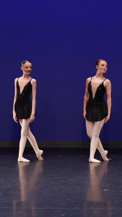 Midnight Black Velvet Leotard and Skirt thumbnail 2
