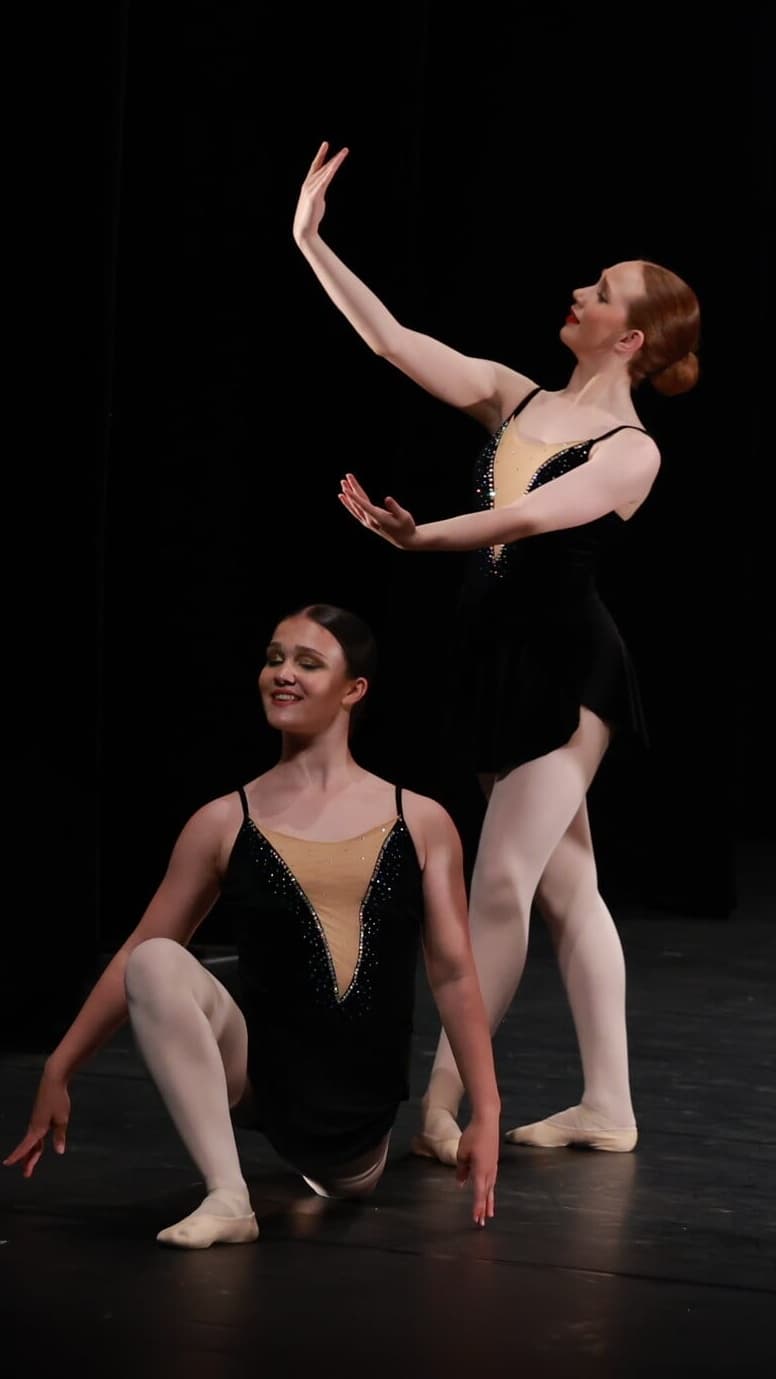 Midnight Black Velvet Leotard and Skirt thumbnail 3