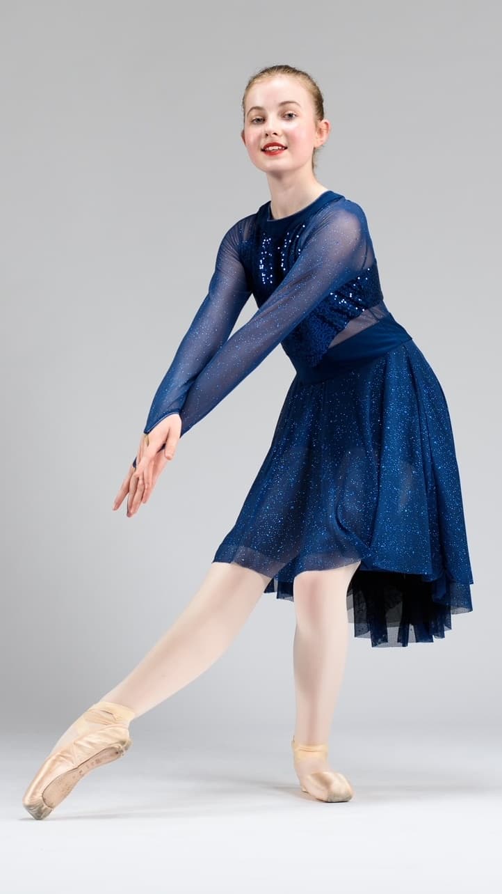 Revolution Navy Sequin Dress thumbnail 2
