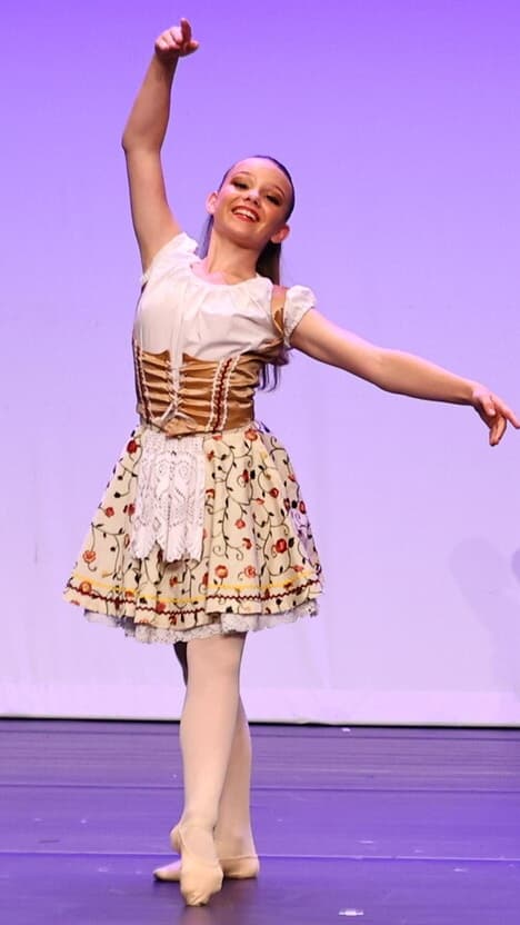 Floral Villager Skirt with Apron - Image 1