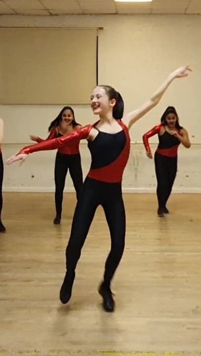 Black Catsuit with Red Drape thumbnail 2