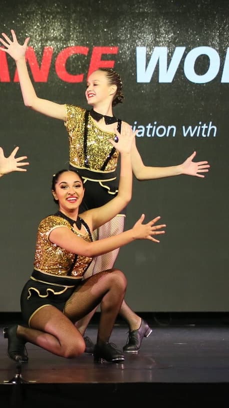 1st Position Gold Sequin Unitard thumbnail 2