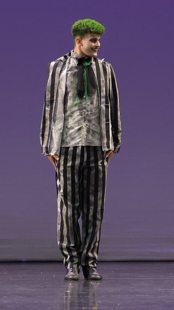 Beetlejuice Striped Top, Trouser & Jacket Set