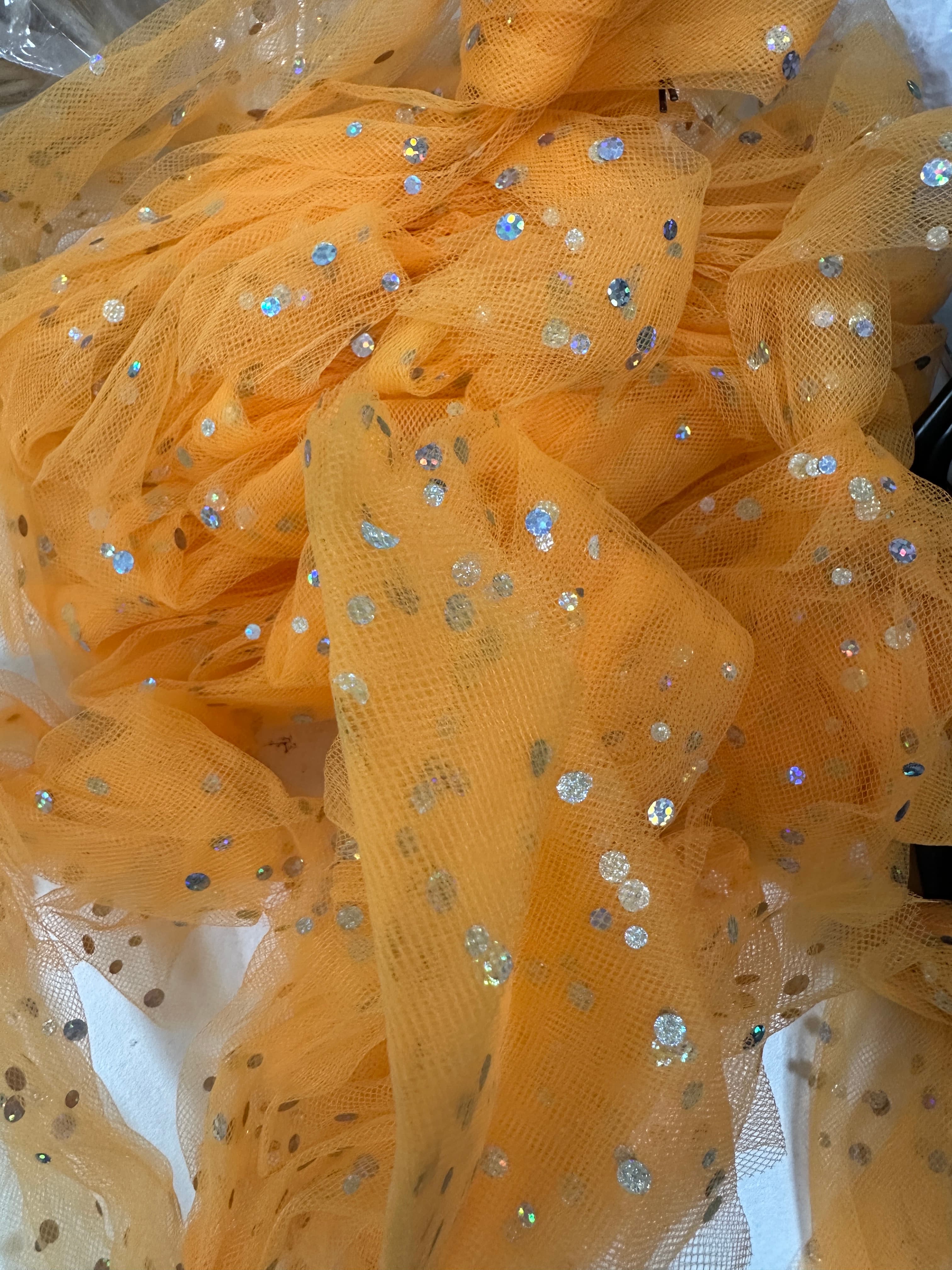 Madagascar Orange Net Hair Piece