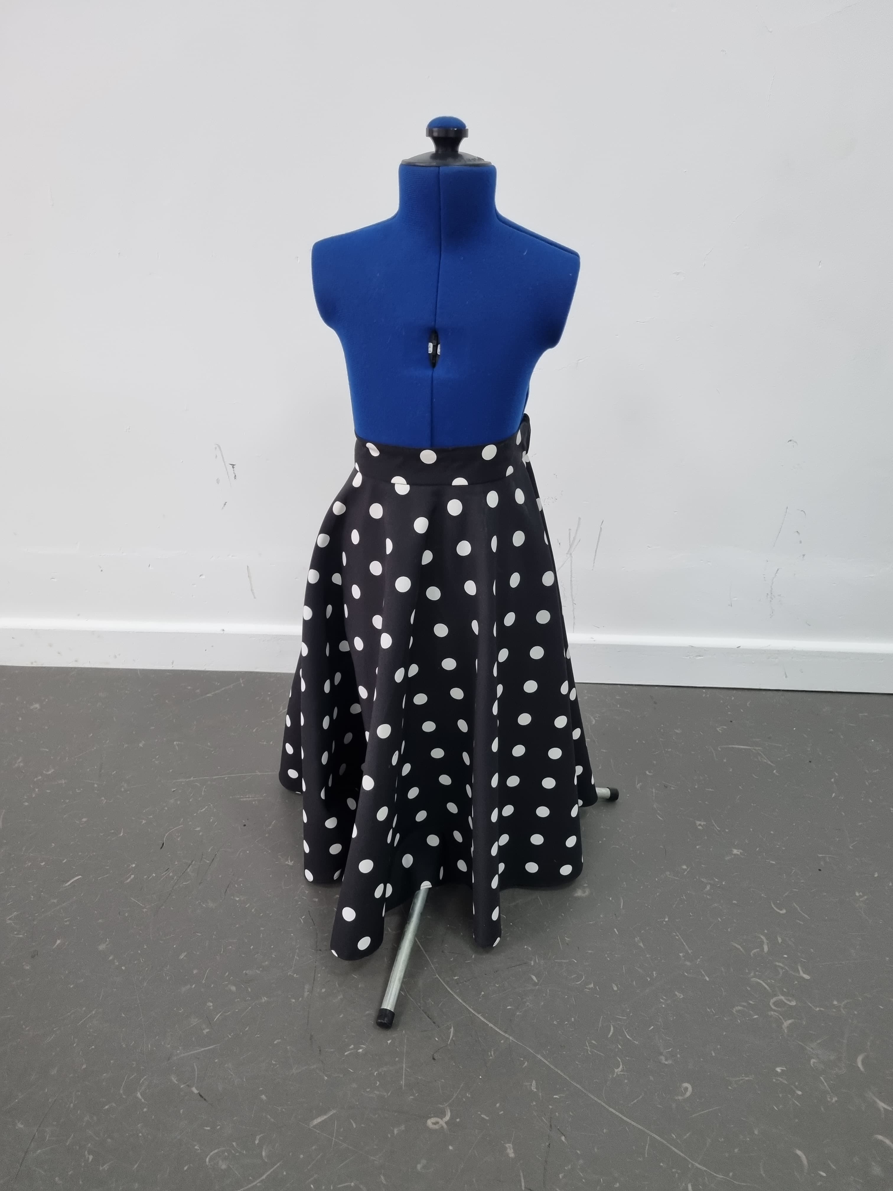 Rock n Roll Black Polka Dot Skirt (2) - Image 1