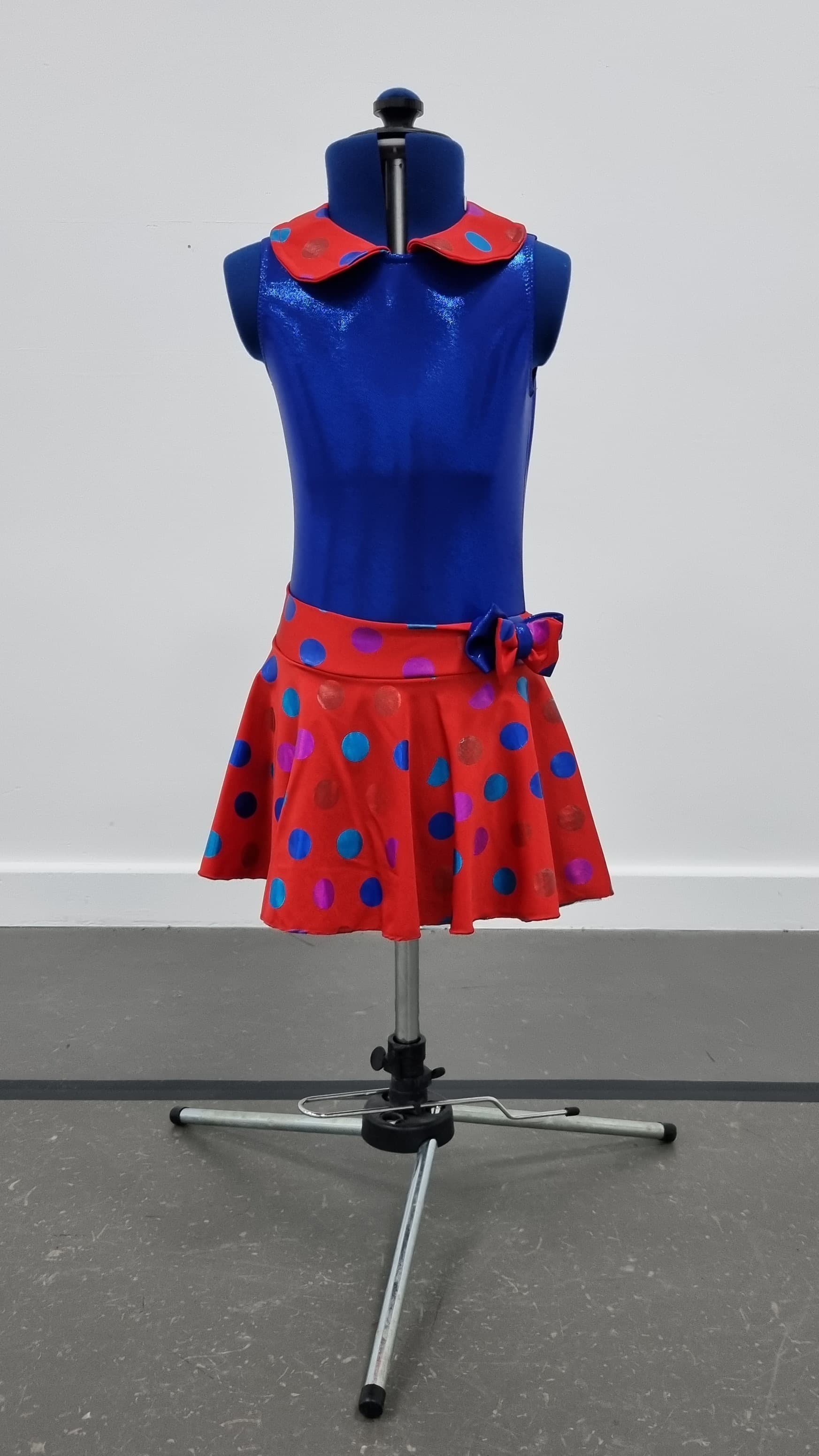 Polka Dot Collared Dress (Various Colours) - Image 1