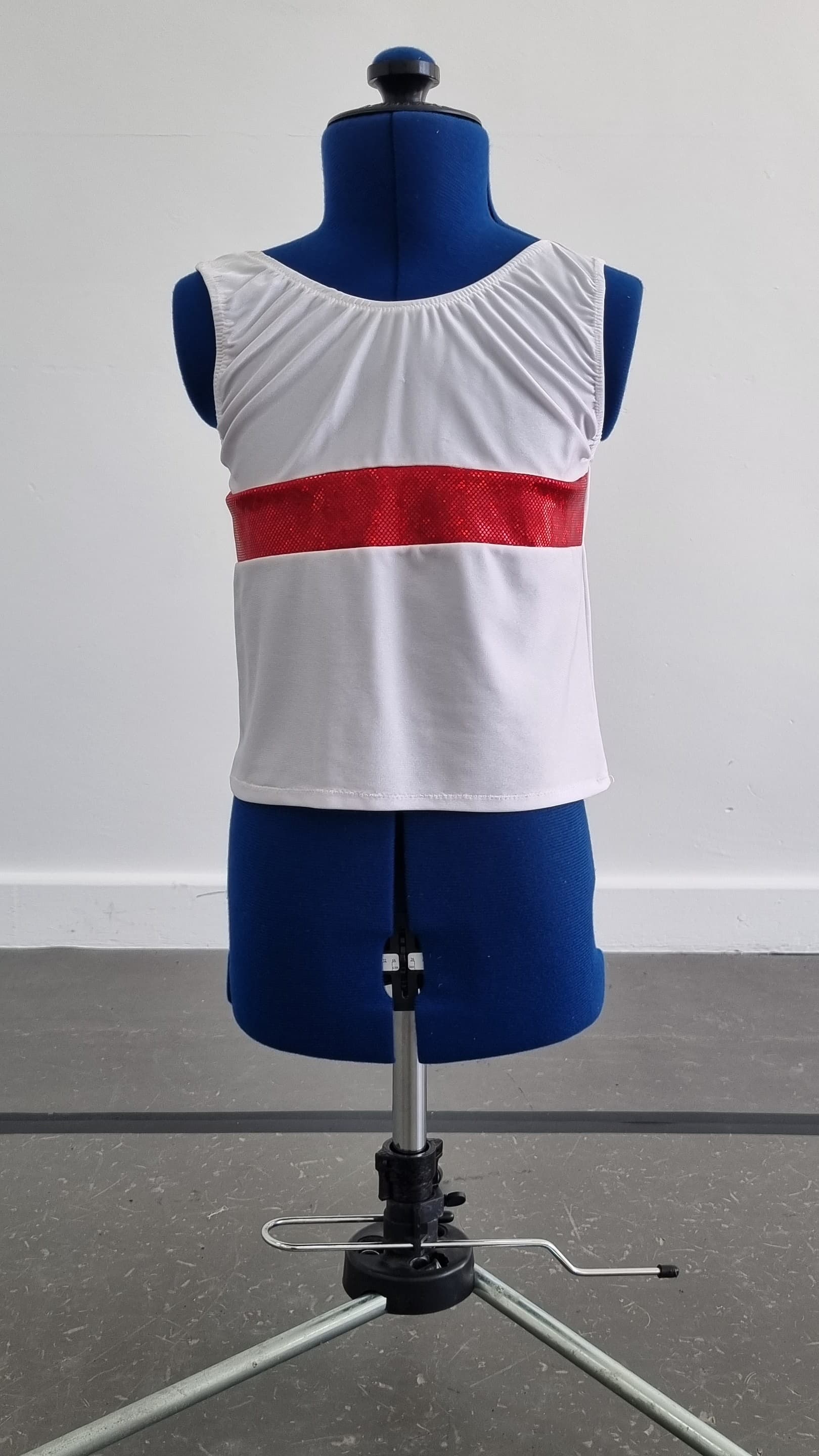 Cheerleader Boys White Vest - Image 1