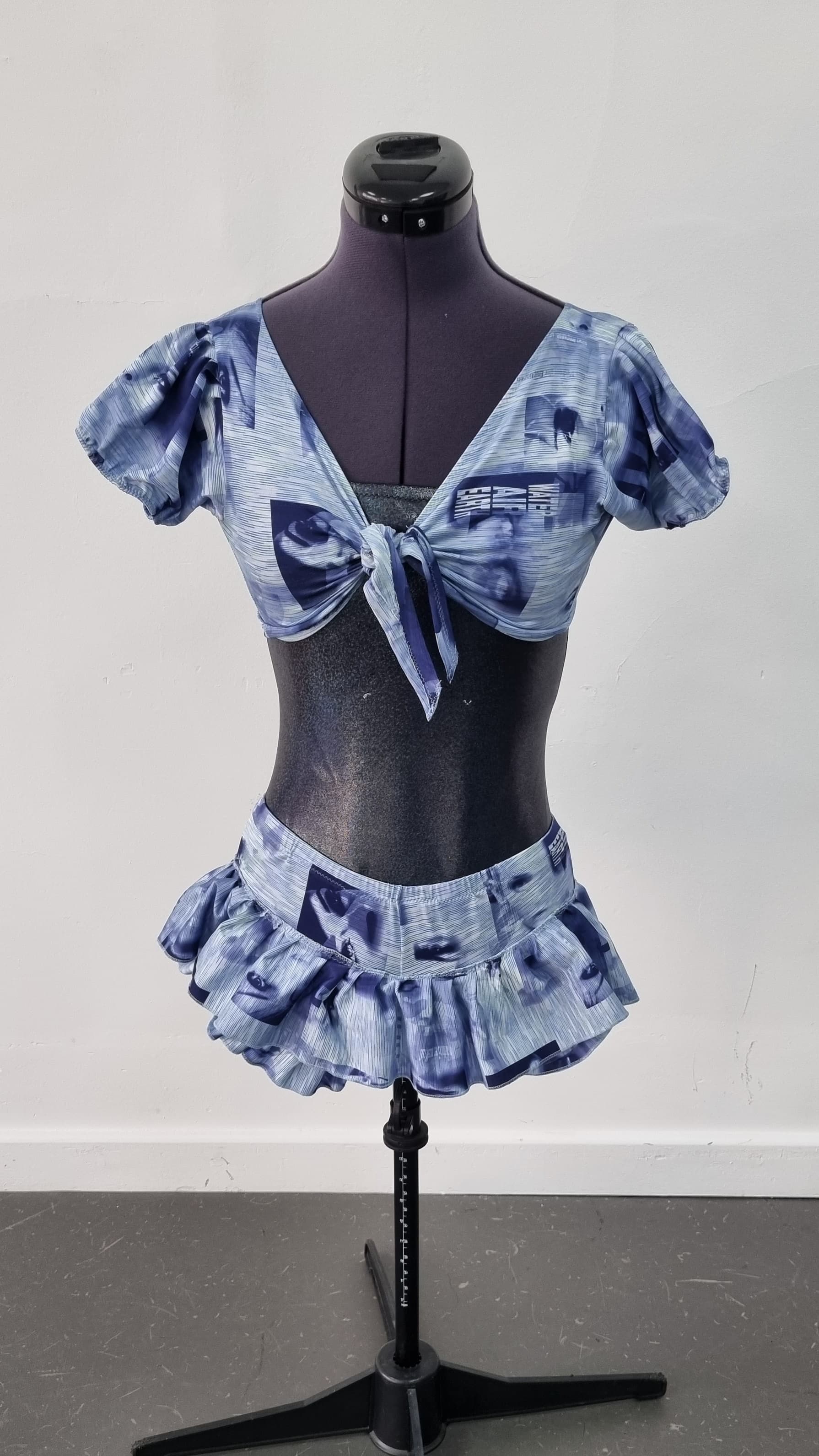 Cowgirl Blue Tie Top and Skort