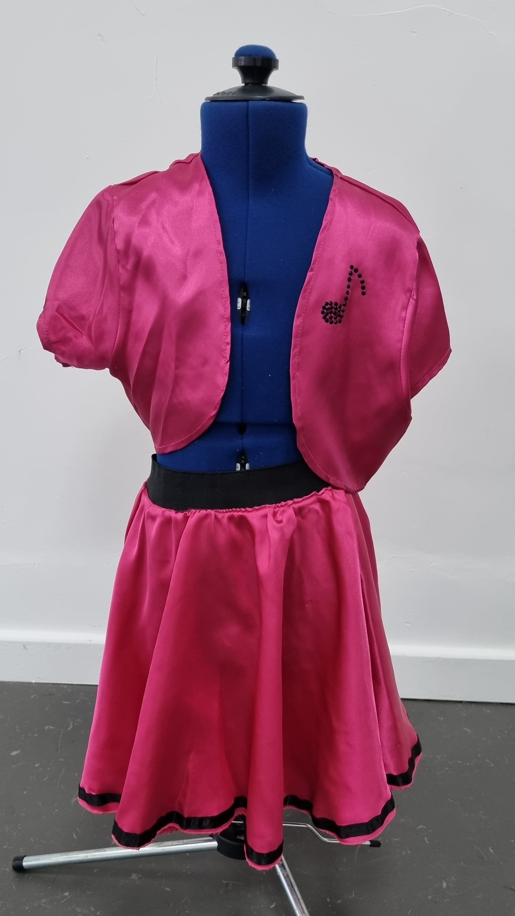 Rock n Roll Pink Skirt and Jacket Set - Image 1