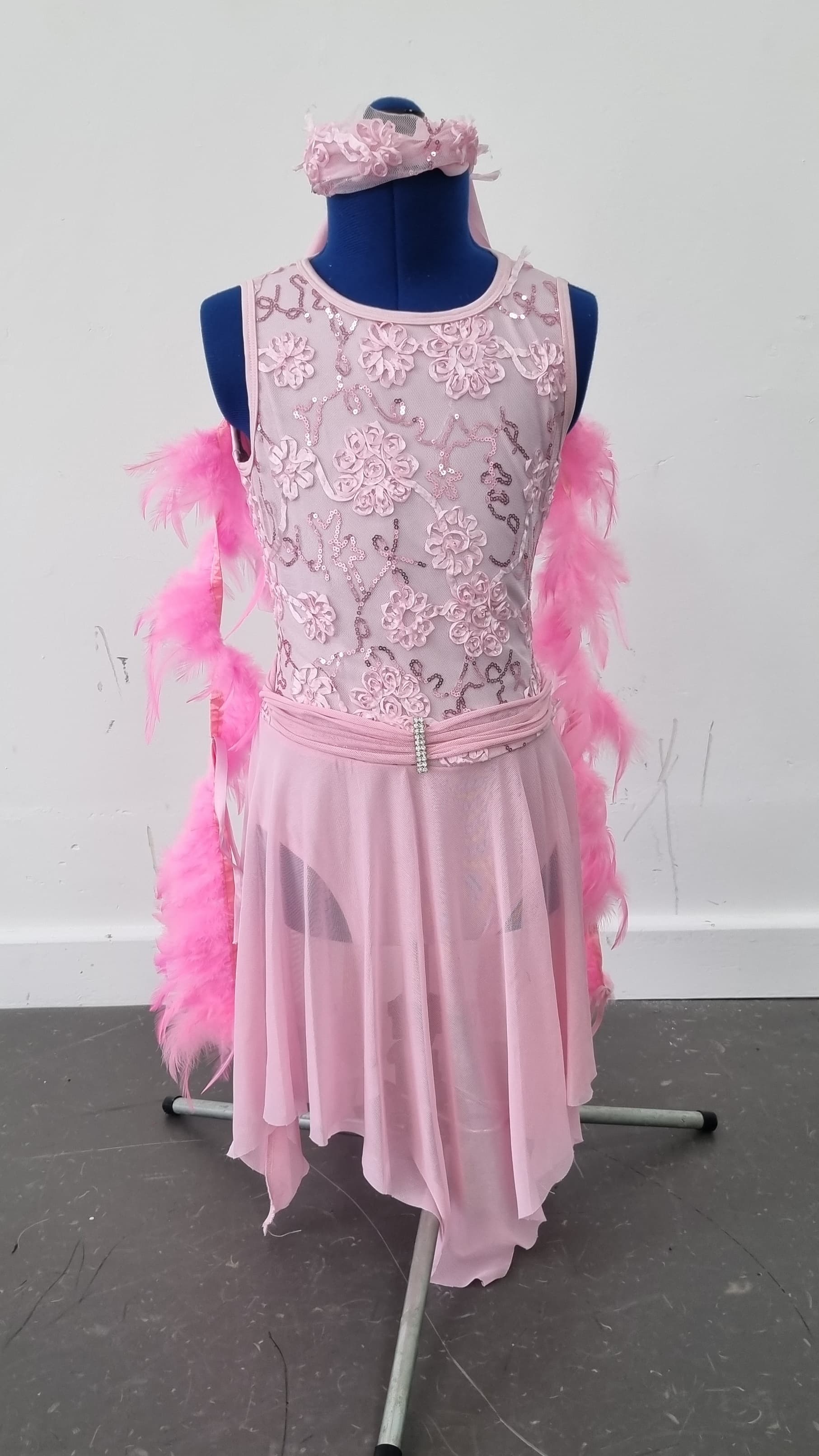 Flamingo Pink Feather Wings - Image 1