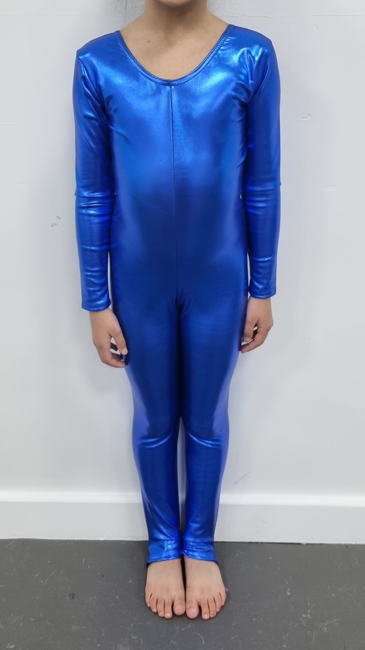 Katz Blue Metallic Catsuit (Shiny)