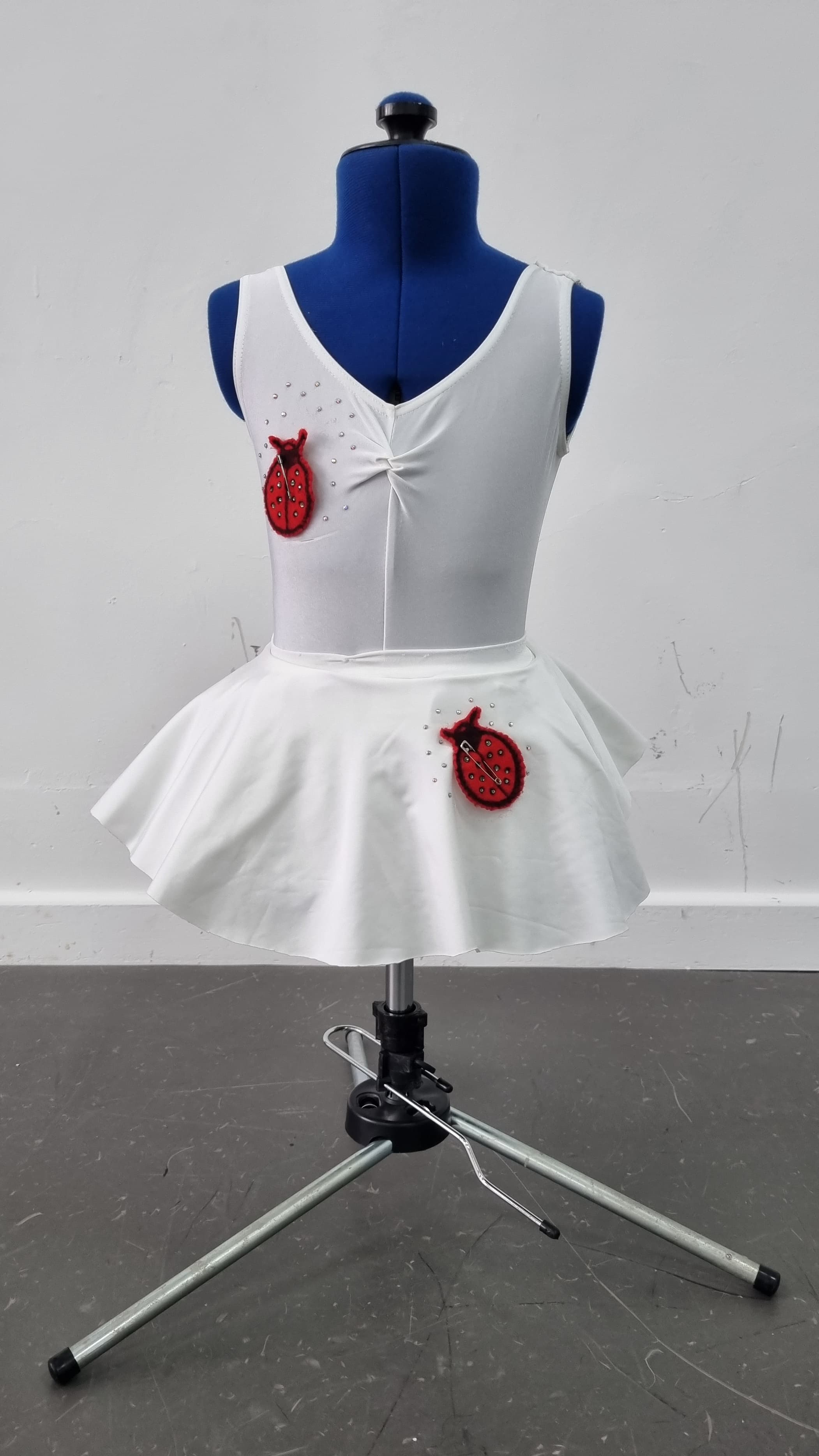 Ladybird White Leotard & Skirt - Image 1