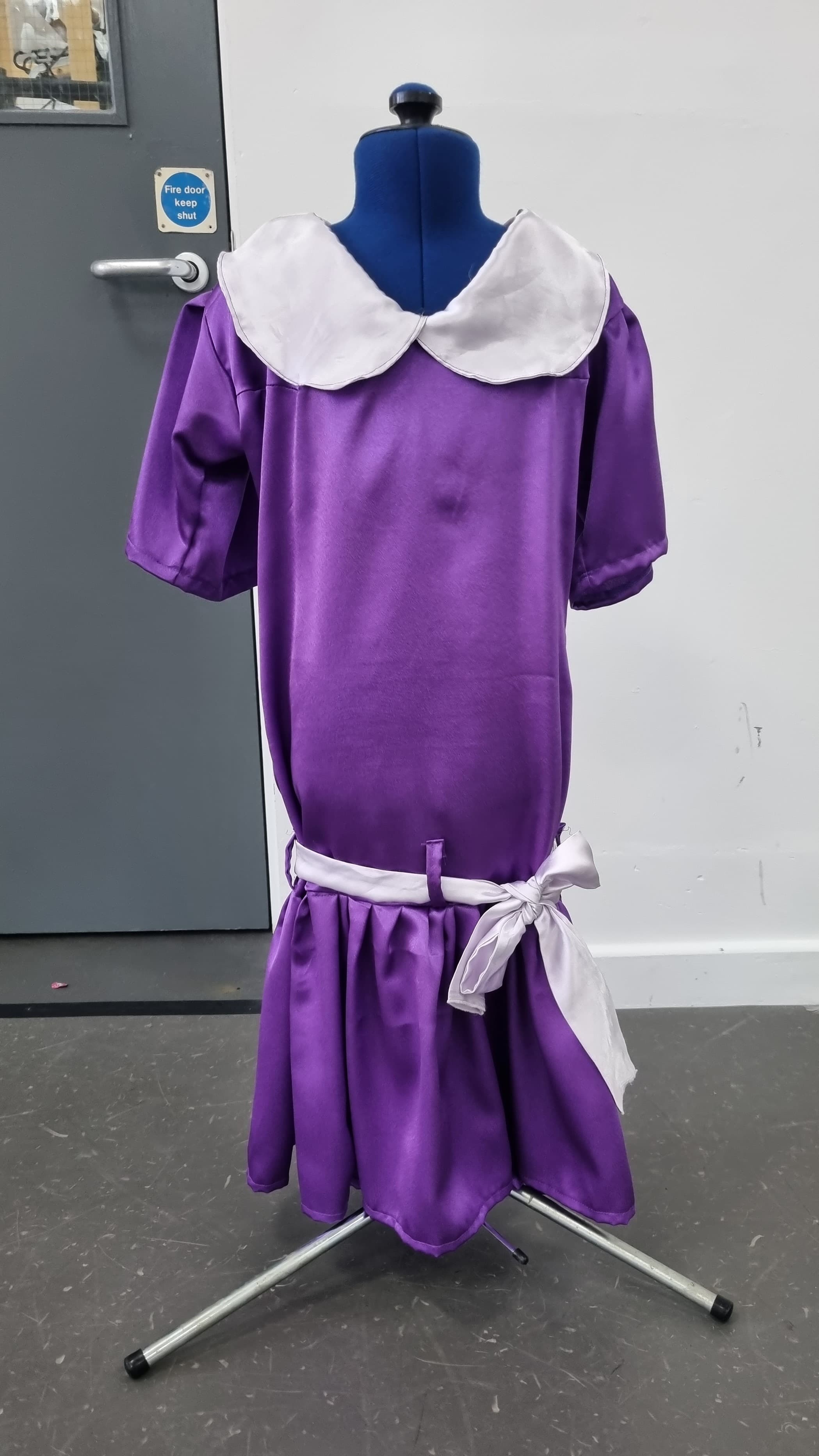 Purple Drop Waist Dress - Image 1