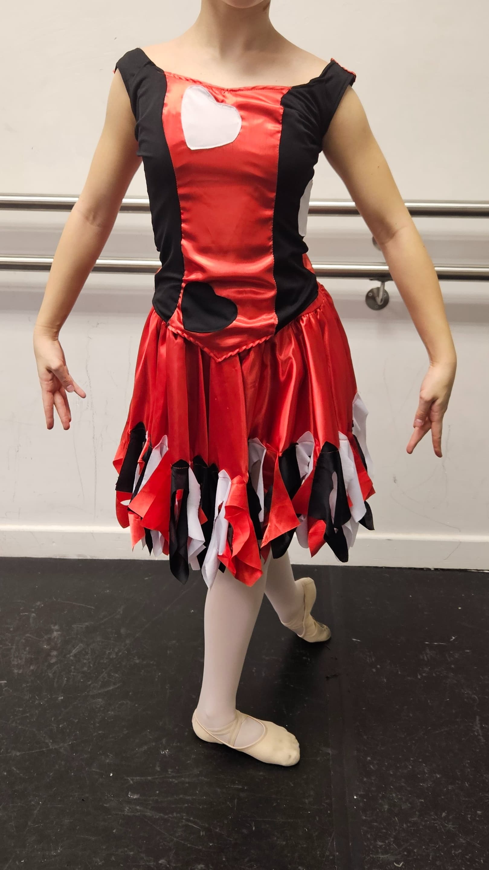 Alice in Wonderland Queen on Hearts Top & Skirt - Image 1