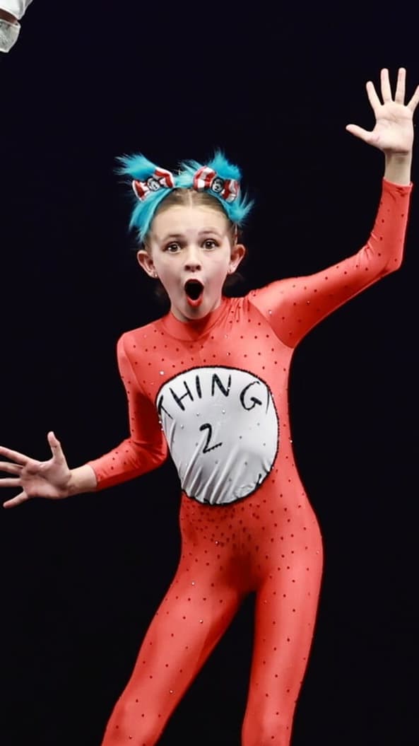 Cat in the Hat Thing 1 Thing 2 Blue Headband - Image 1